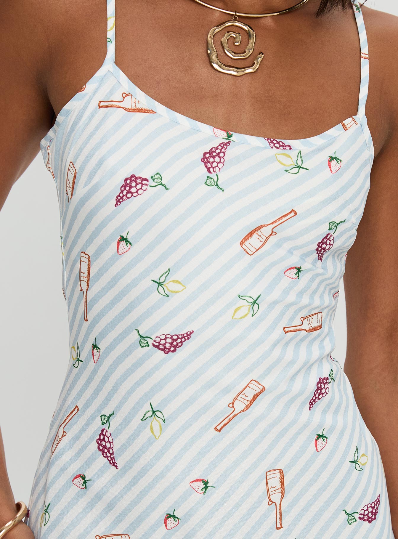 Charcuterie Maxi Dress Blue-Vipp Girl