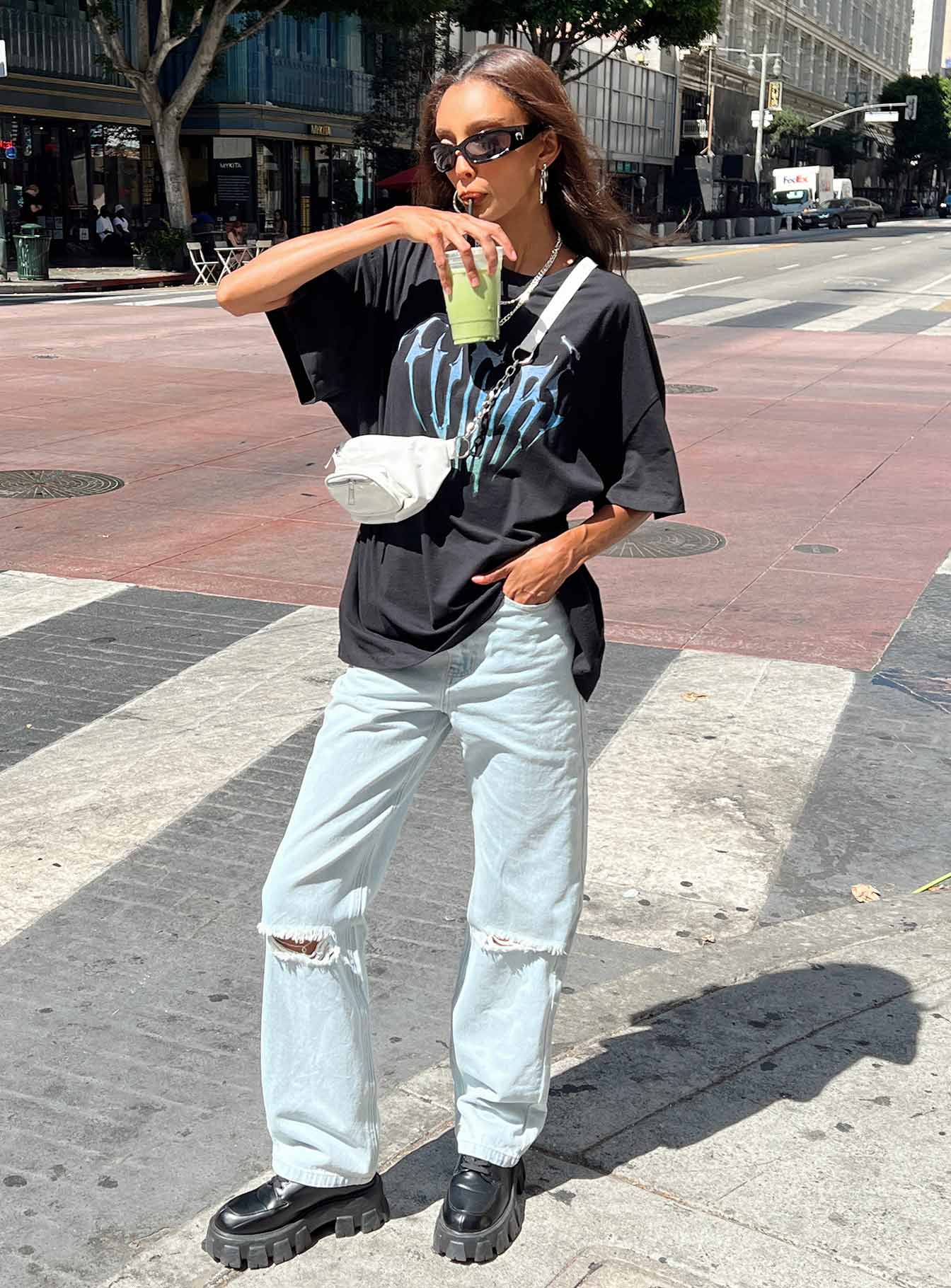 Bertie High Rise Wide Leg Jean-Vipp Girl