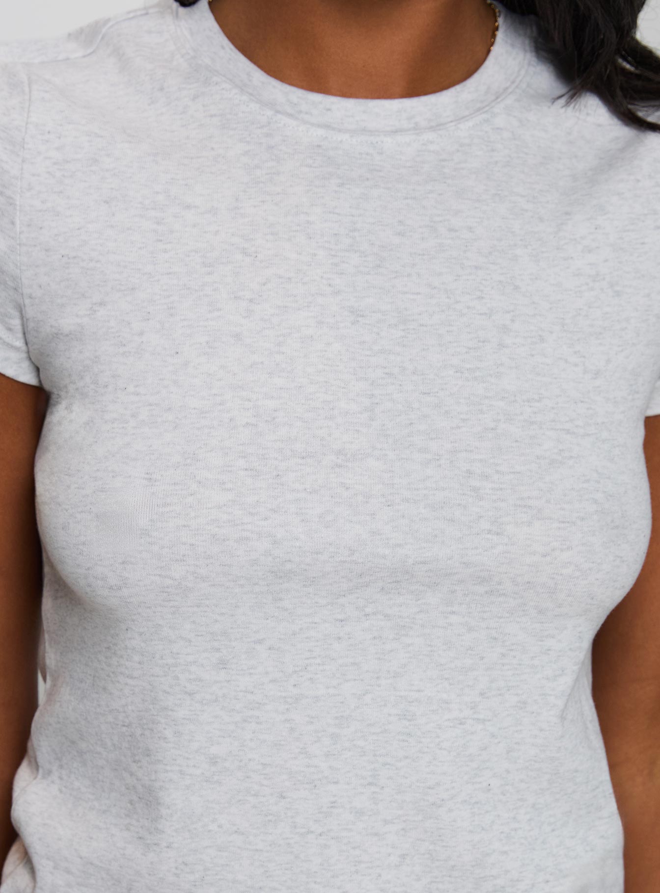 Prestige Longline Baby Tee Grey-Vipp Girl