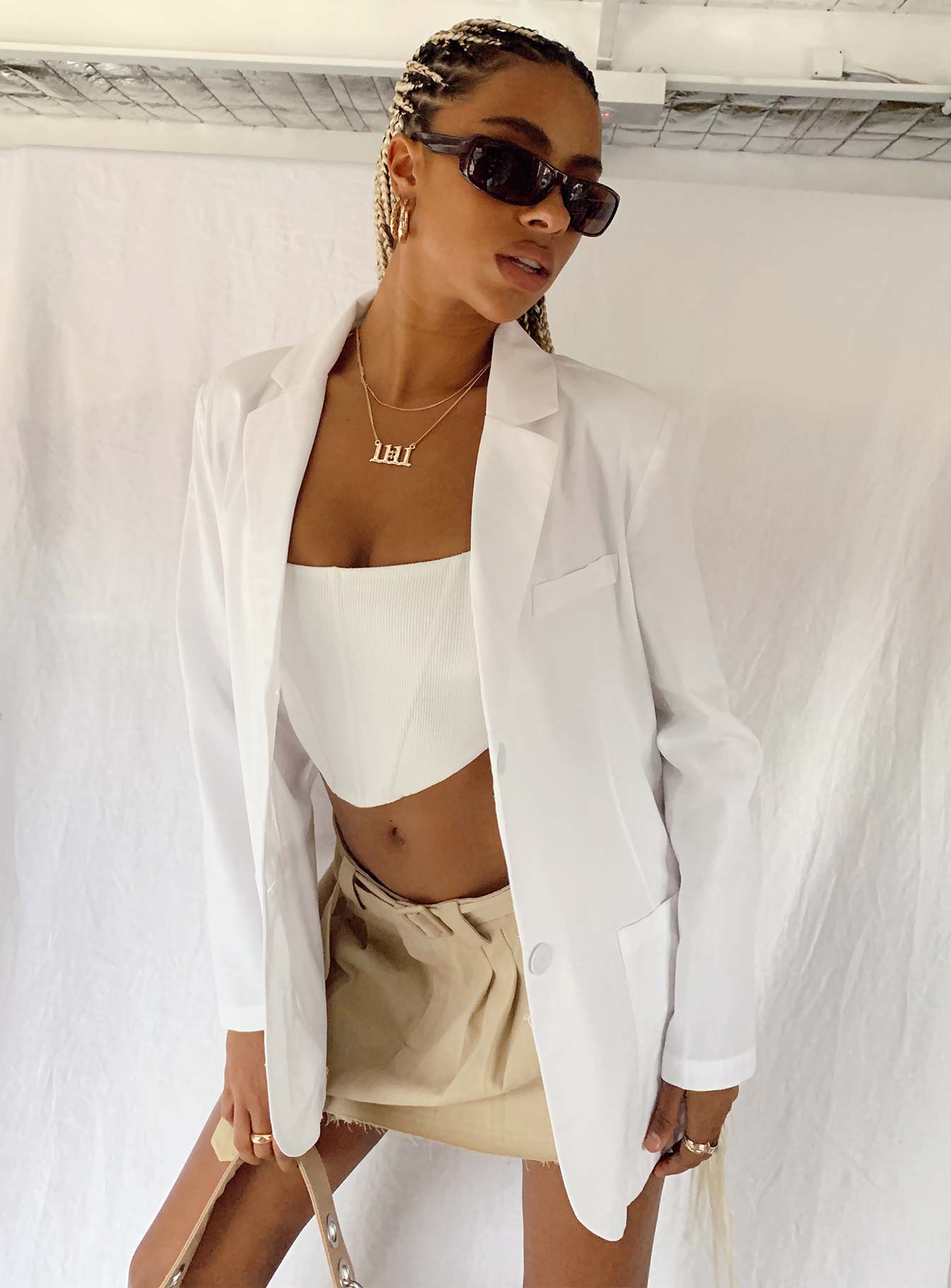 Llyod Blazer White-Vipp Girl