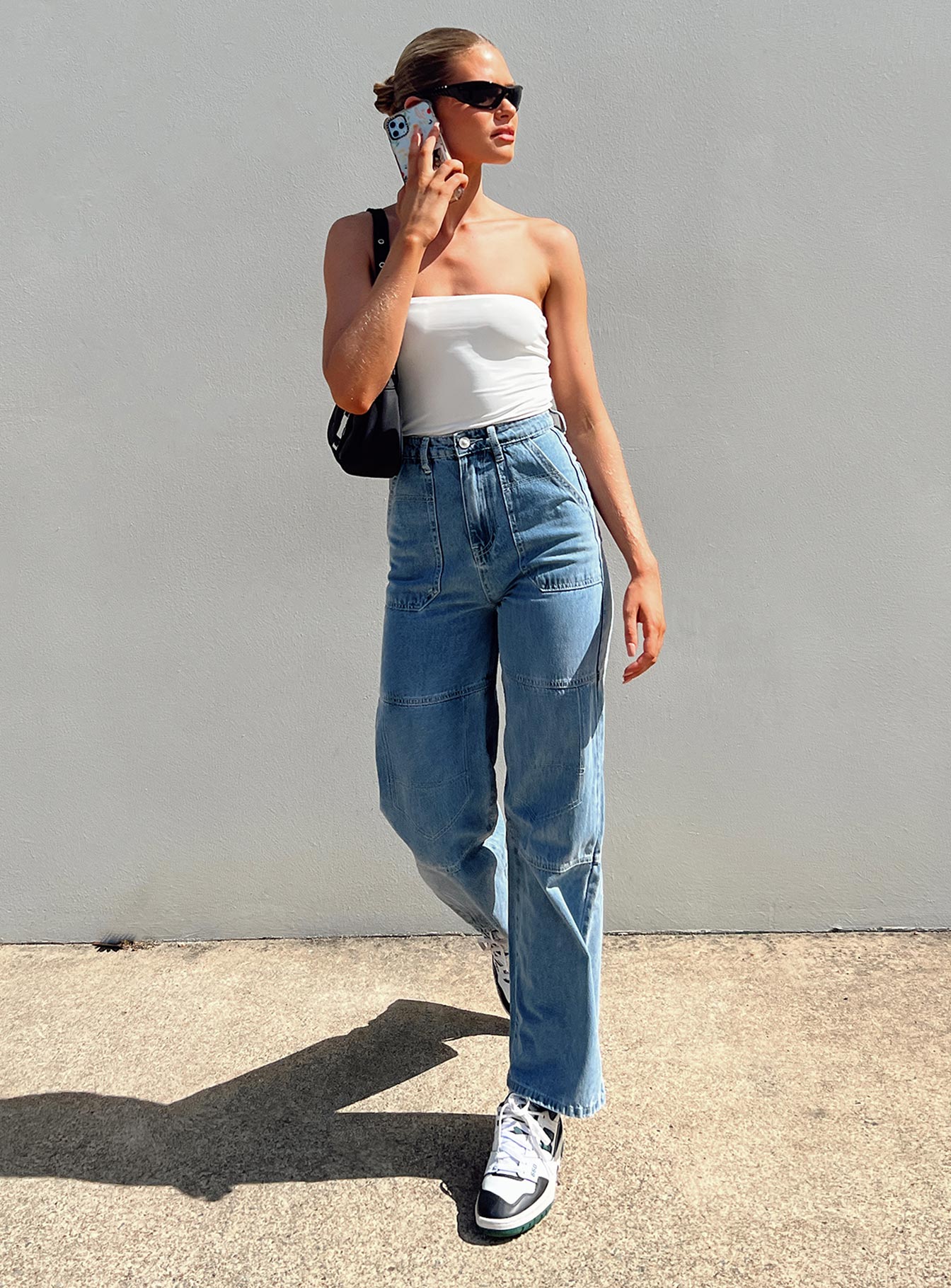 Calcetto Wide leg Denim Jean-Vipp Girl