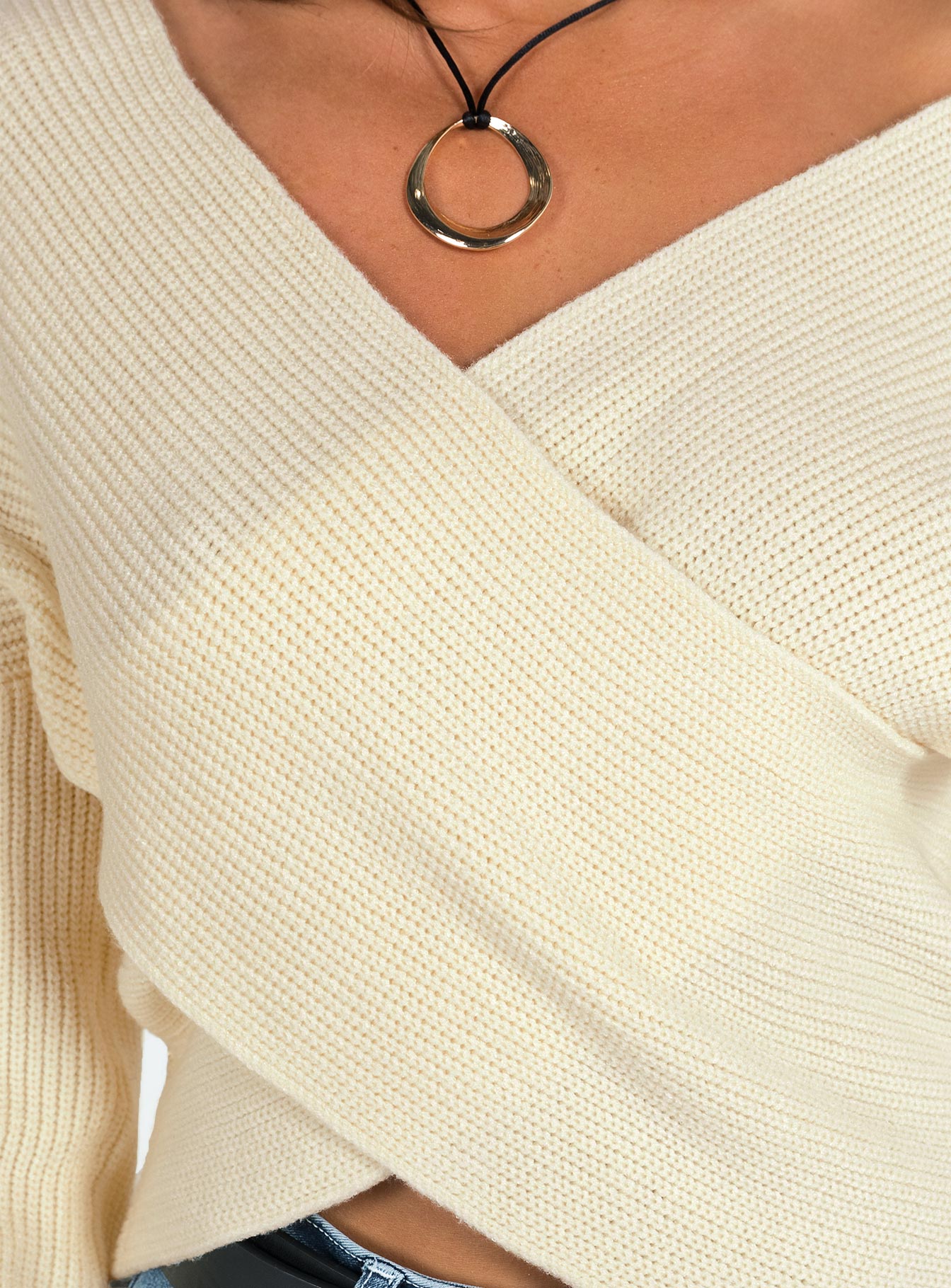 Ruiz Knit Jumper Cream-Vipp Girl