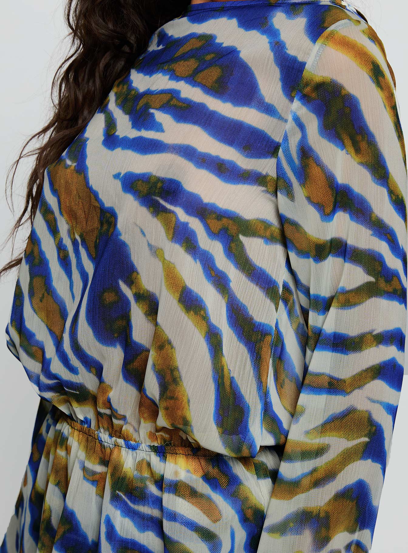 Get Closer Backless Romper Blue Zebra-Vipp Girl