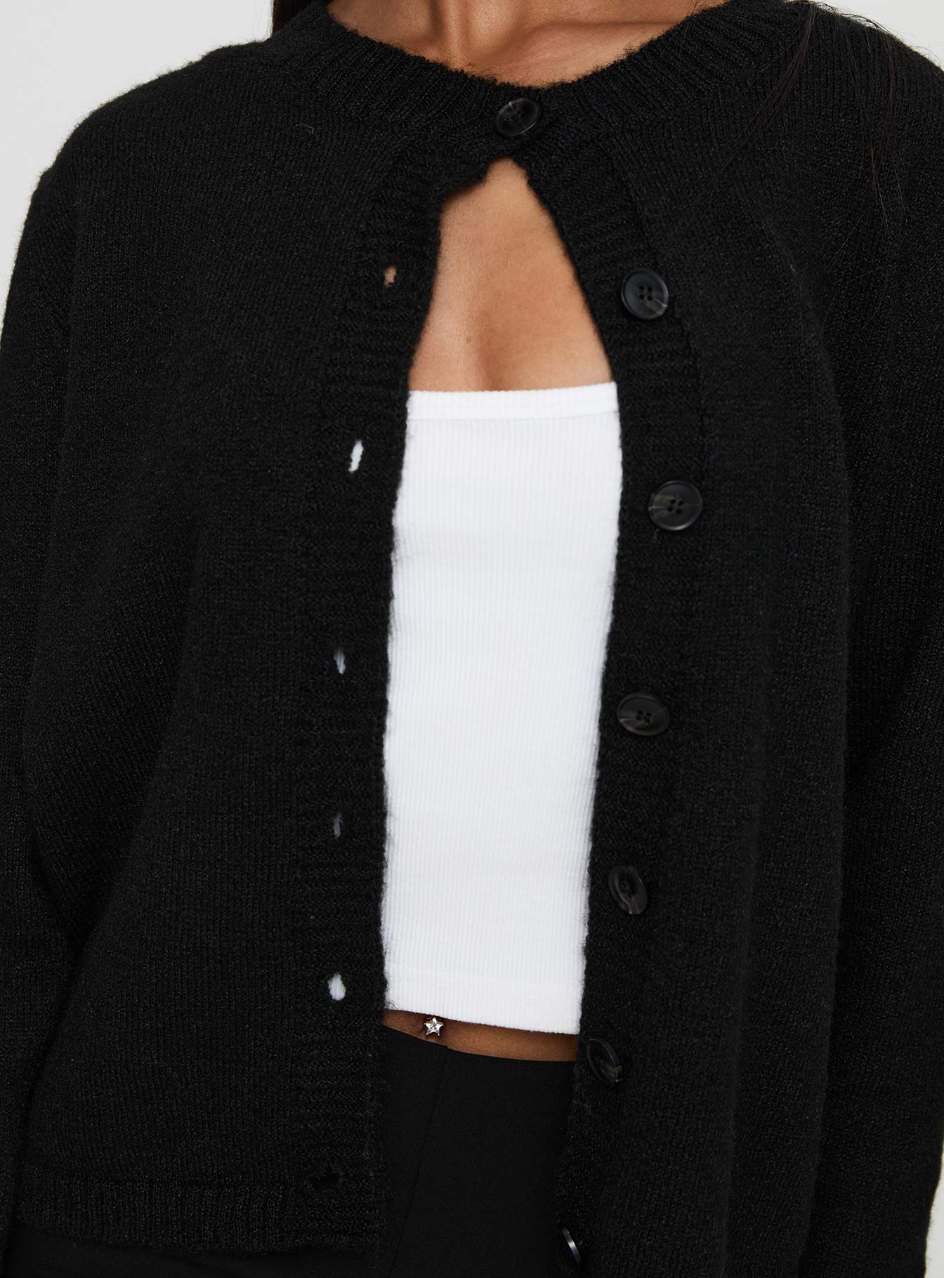 Denmark Cardigan Black-Vipp Girl
