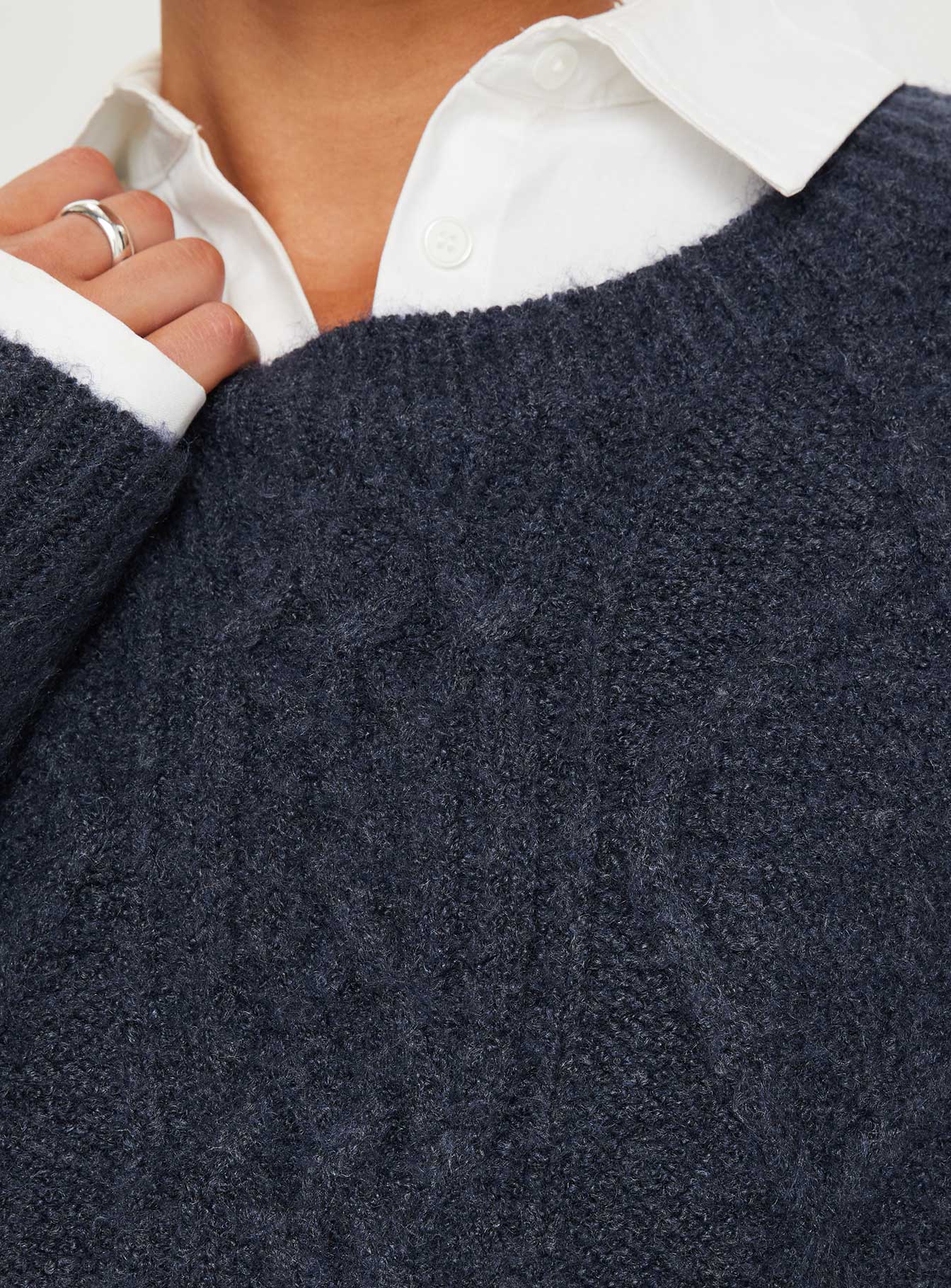 Canlish Cable Knit Sweater Navy-Vipp Girl