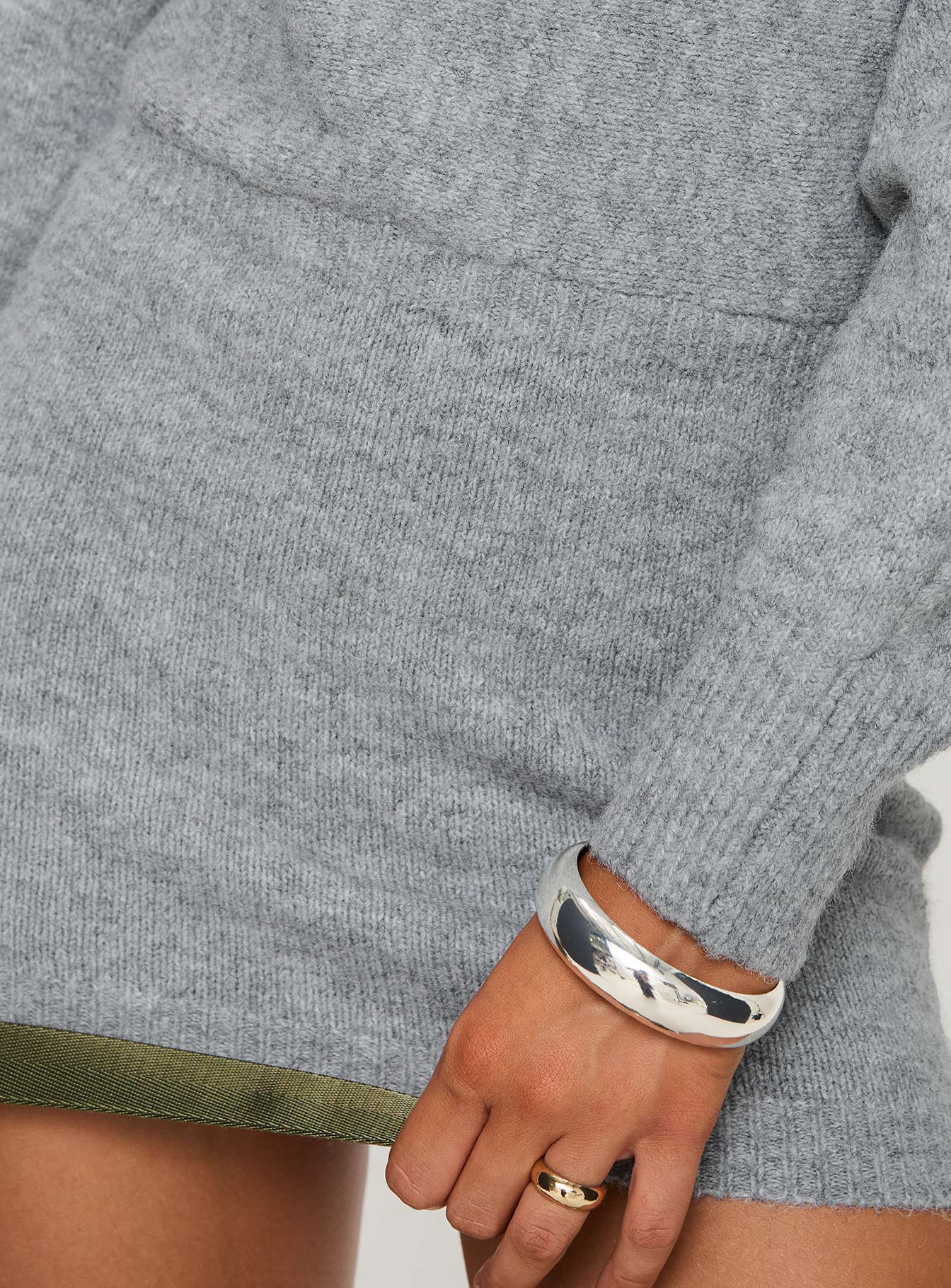 Peregrine Cold Shoulder Mini Dress Grey-Vipp Girl