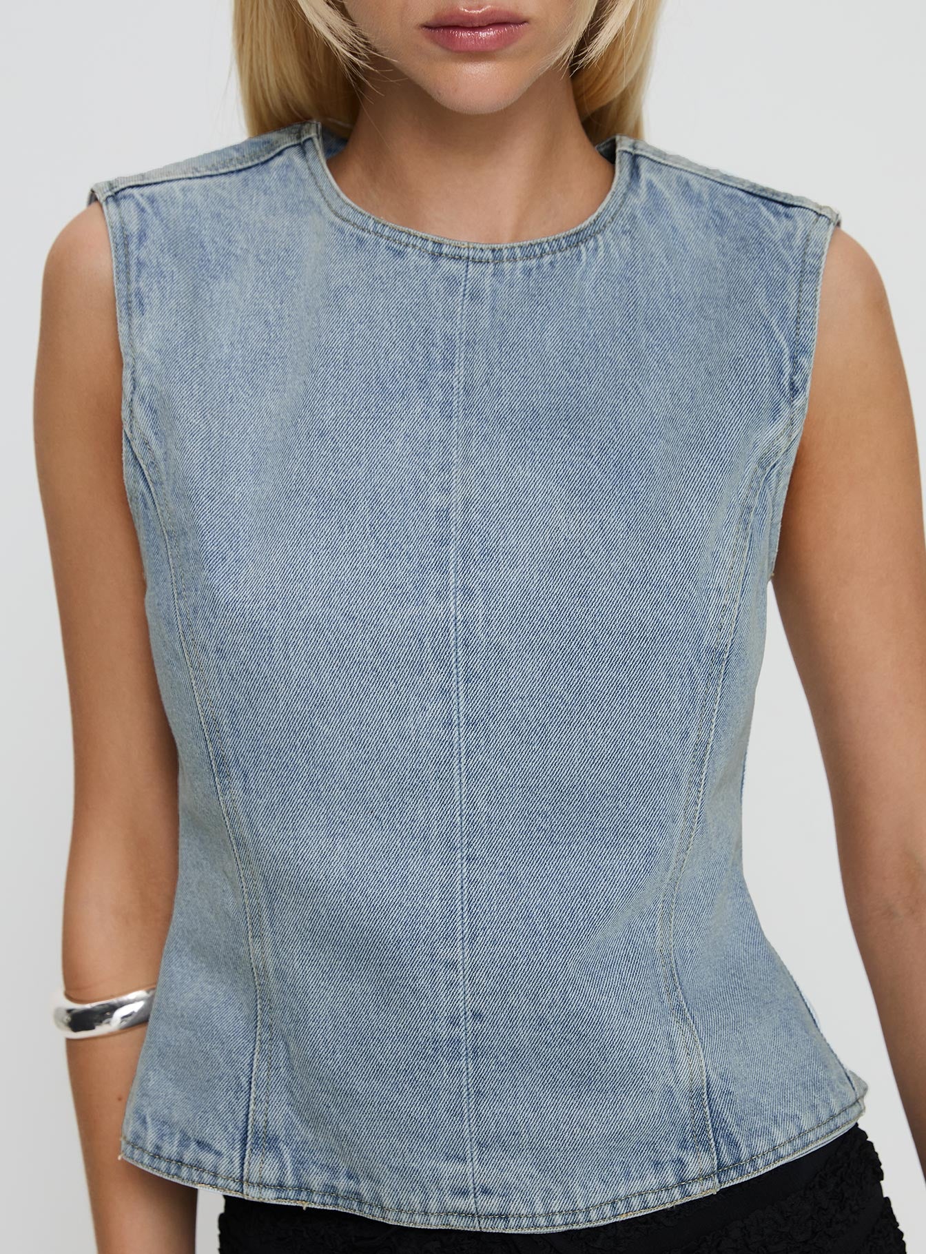 Countryside Top Classic Denim-Vipp Girl