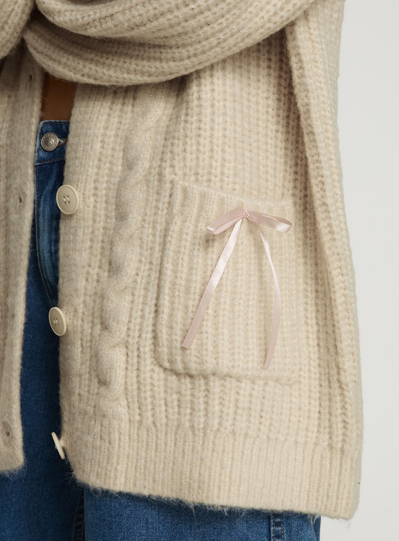 Cameliah Knit Cardigan Cream-Vipp Girl