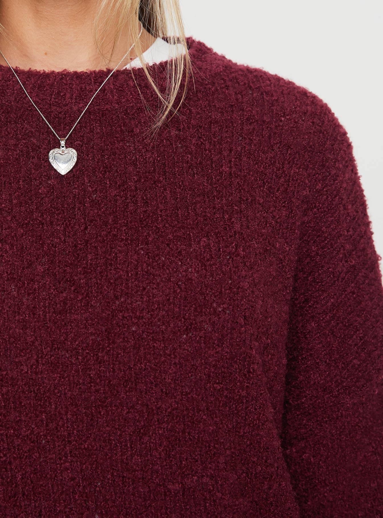 Niomie Knit Sweater Burgundy-Vipp Girl