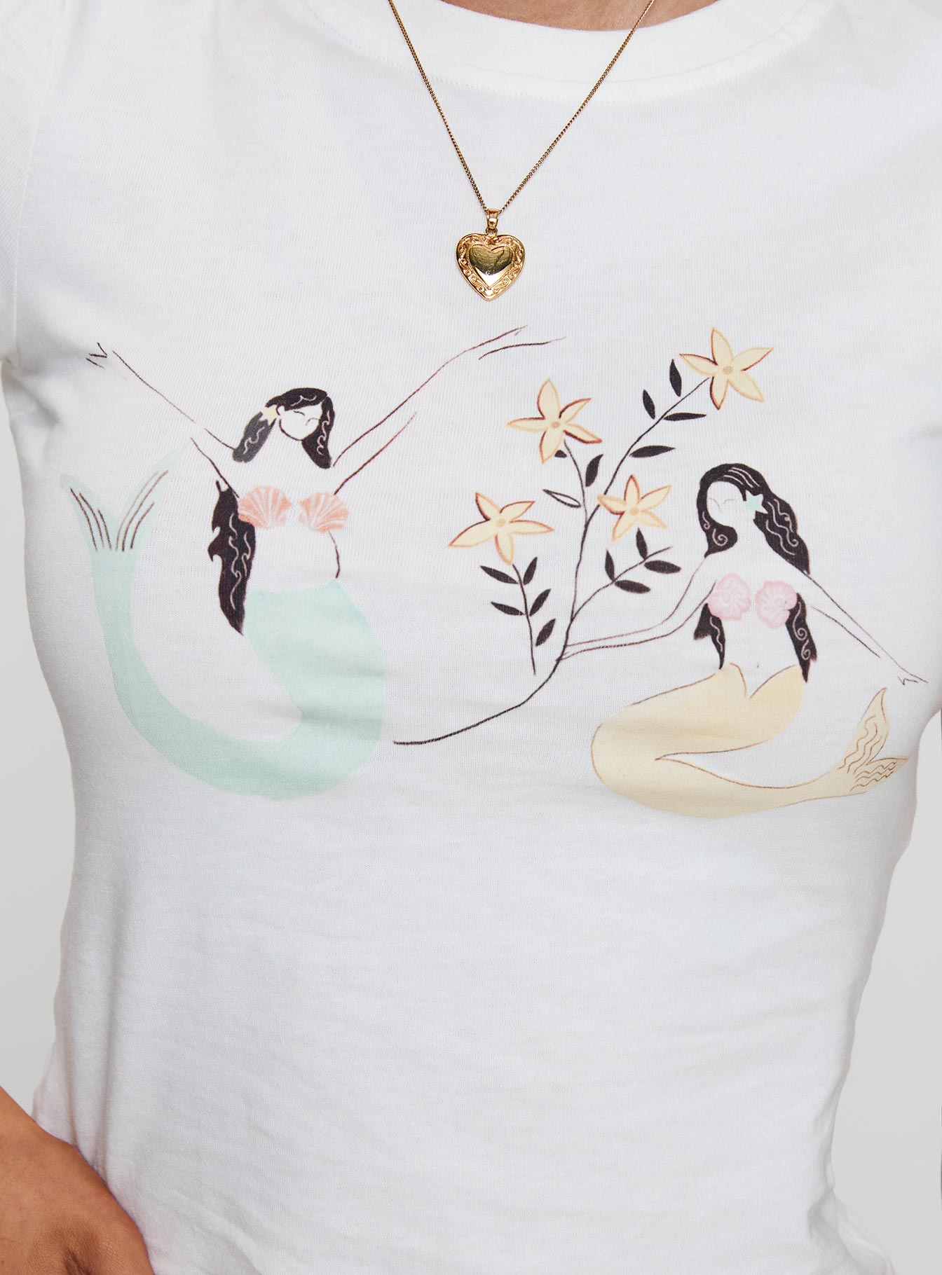Mermaid Soul Tee White-Vipp Girl