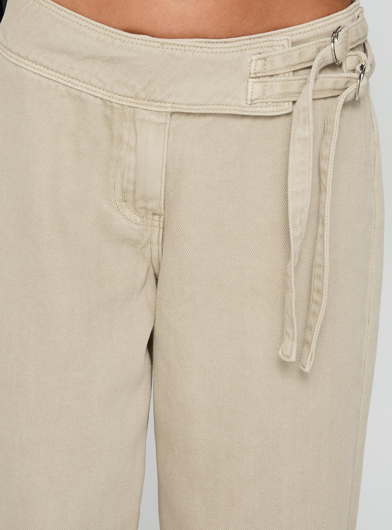 Boxie Mid Rise Wide Leg Jeans Washed Green-Vipp Girl