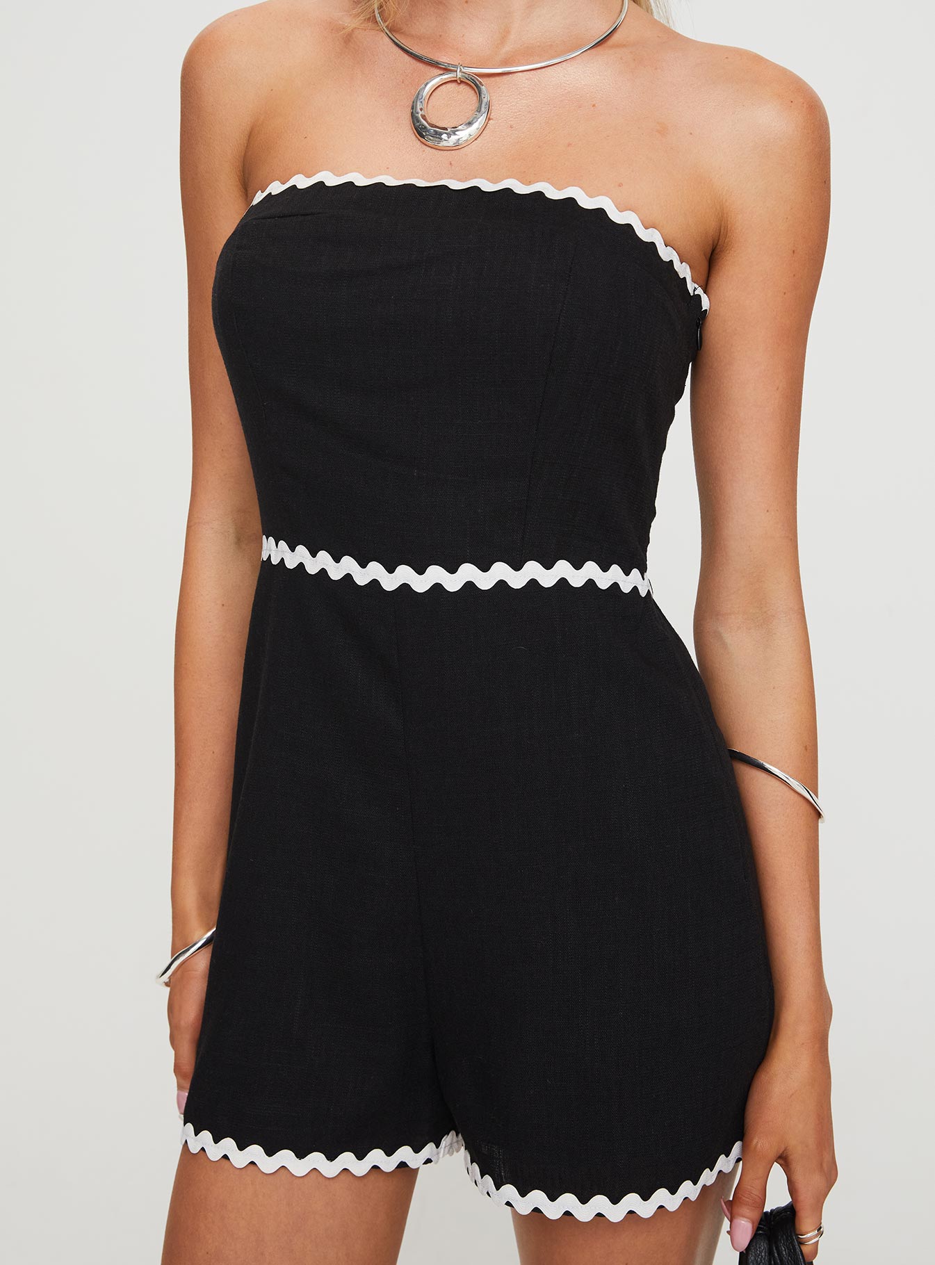 Possi Romper White / Black-Vipp Girl