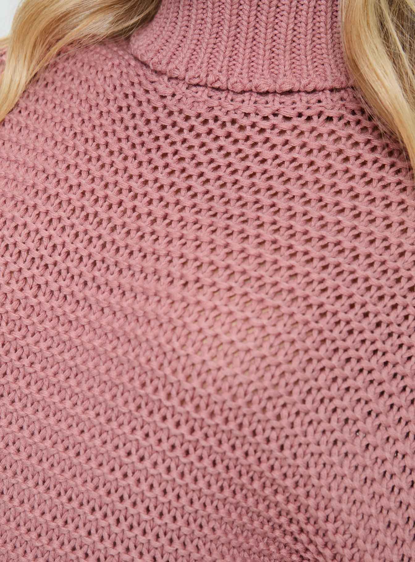 Hayworth Turtle Neck Sweater Pink-Vipp Girl
