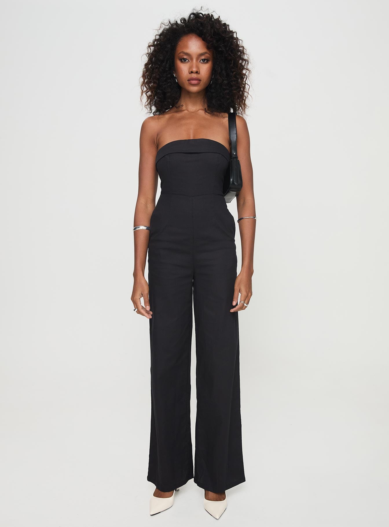 Luster Strapless Jumpsuit Black-Vipp Girl