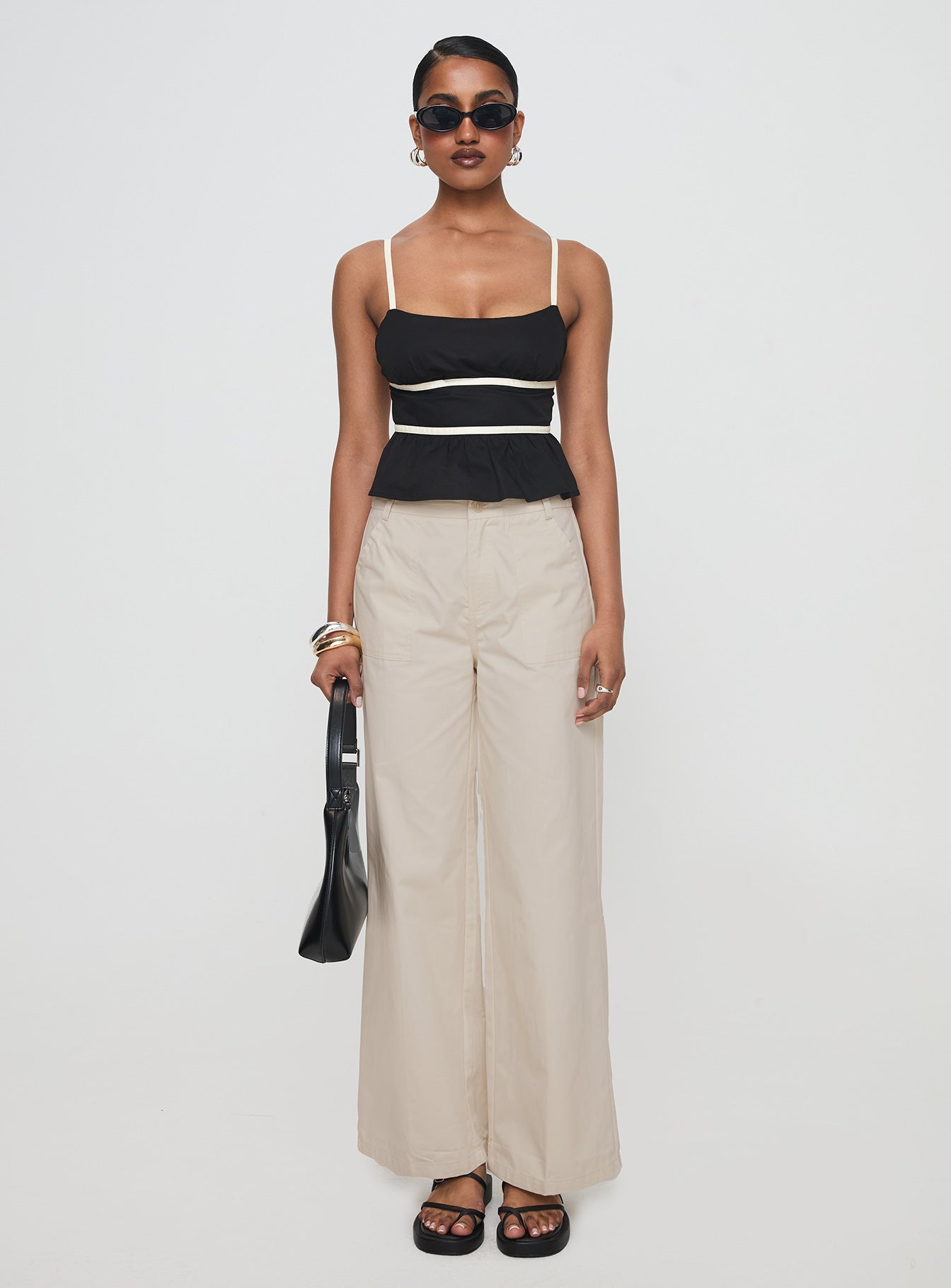 Daxon Top Black / Cream-Vipp Girl