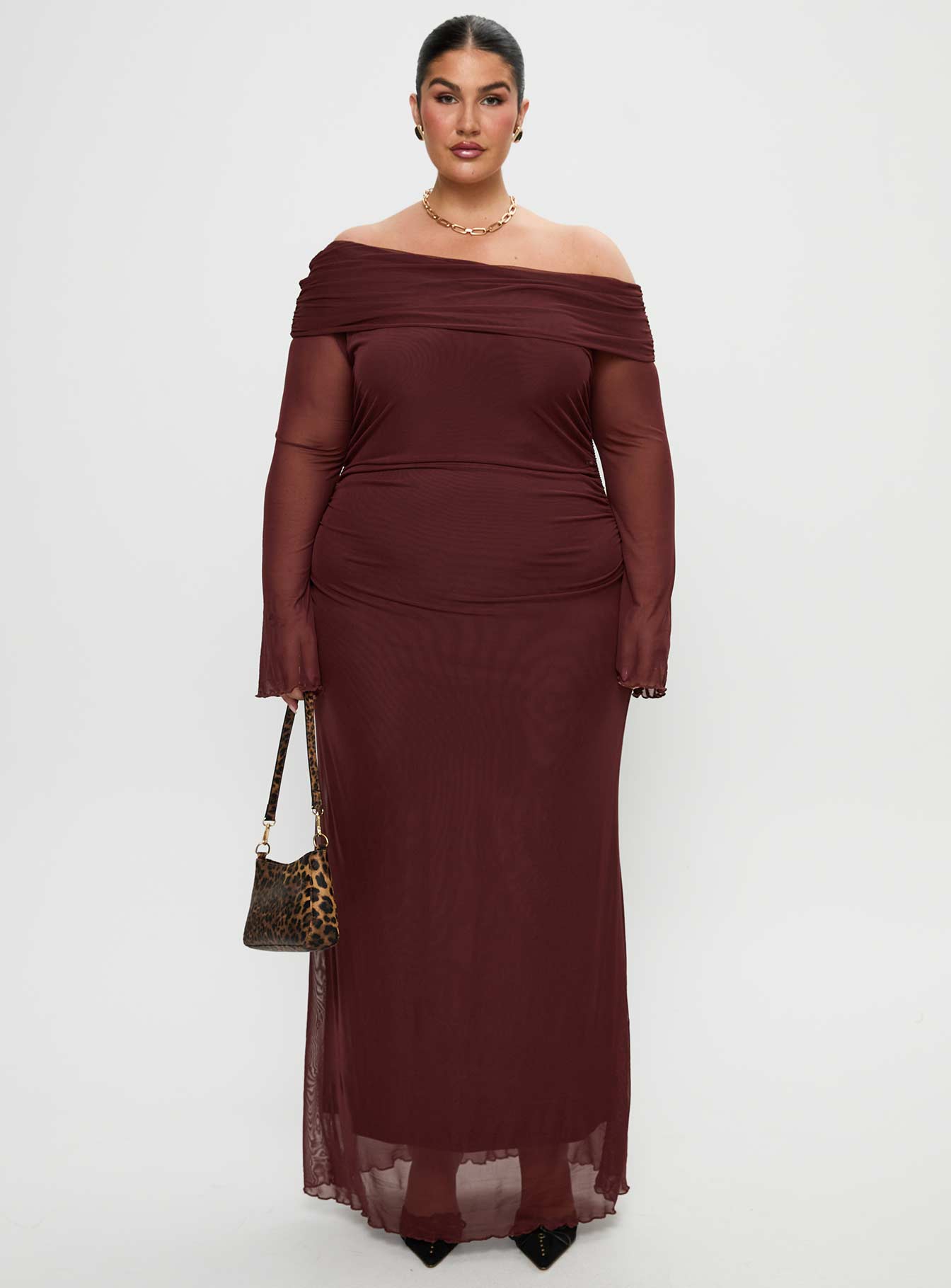 Consideration Maxi Dress Chocolate Curve-Vipp Girl
