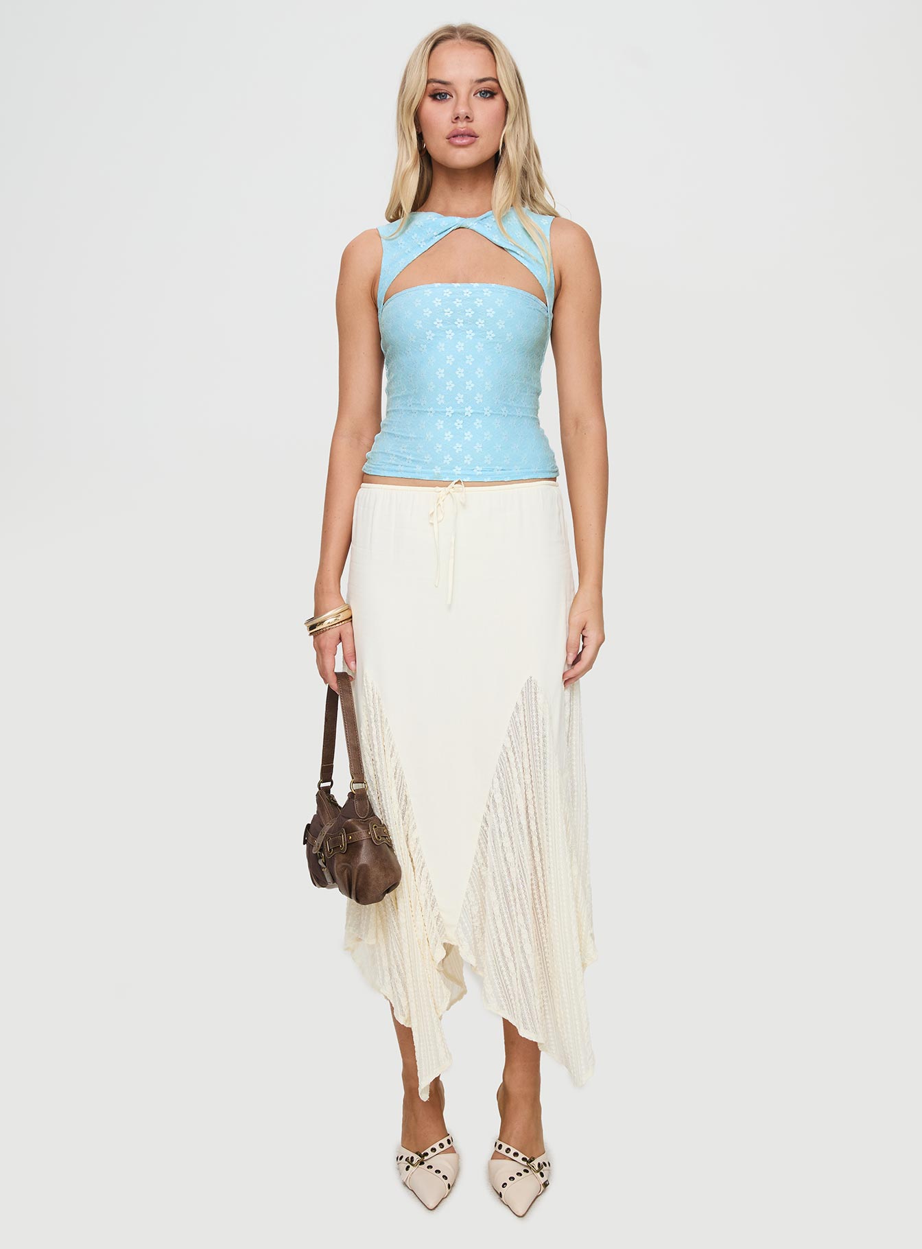 Martiney Twisted Tank Top Blue-Vipp Girl