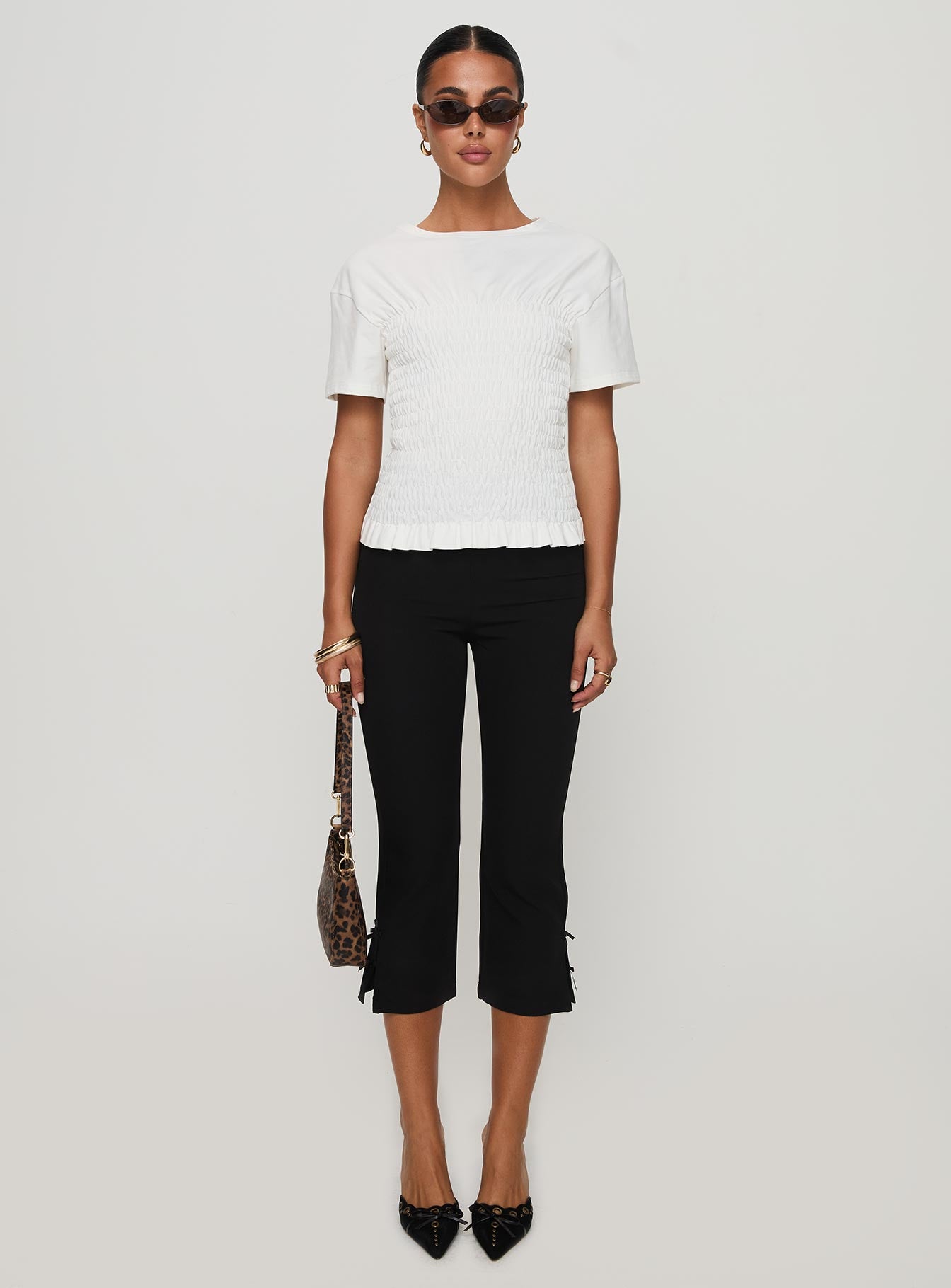 Maybe Tomorrow Ruched Top White-Vipp Girl