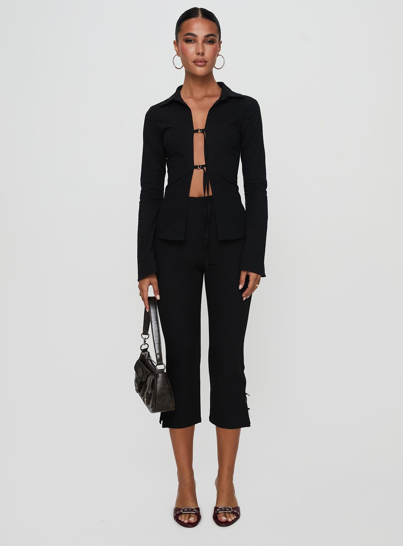 Nataline Long Sleeve Top Black-Vipp Girl