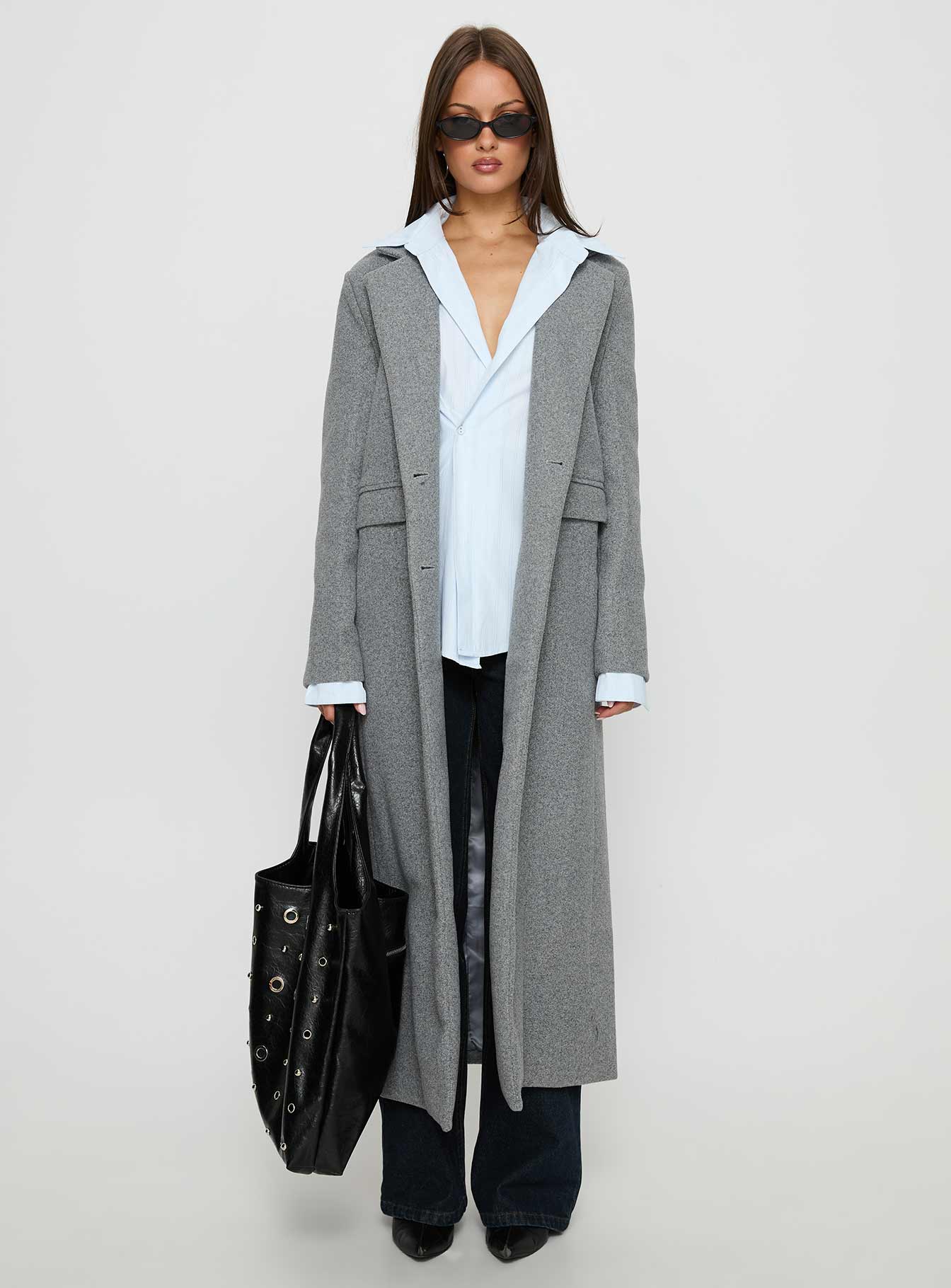 Lovergirl Longline Coat Grey-Vipp Girl