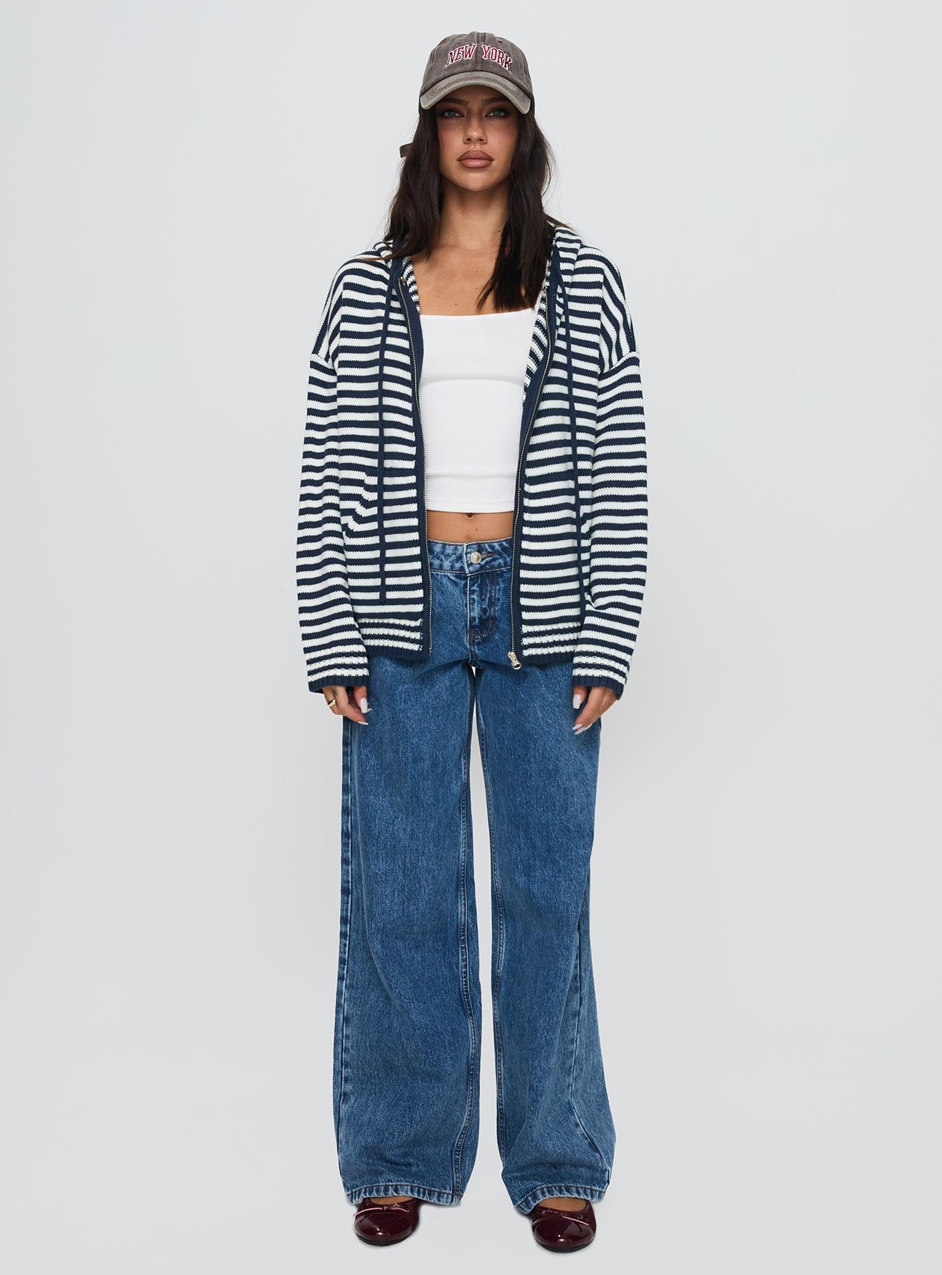 Brienna Zip Jacket Navy-Vipp Girl