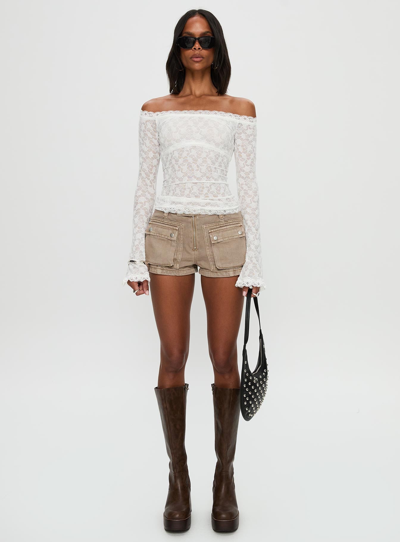 Mochapella Off The Shoulder Top White-Vipp Girl