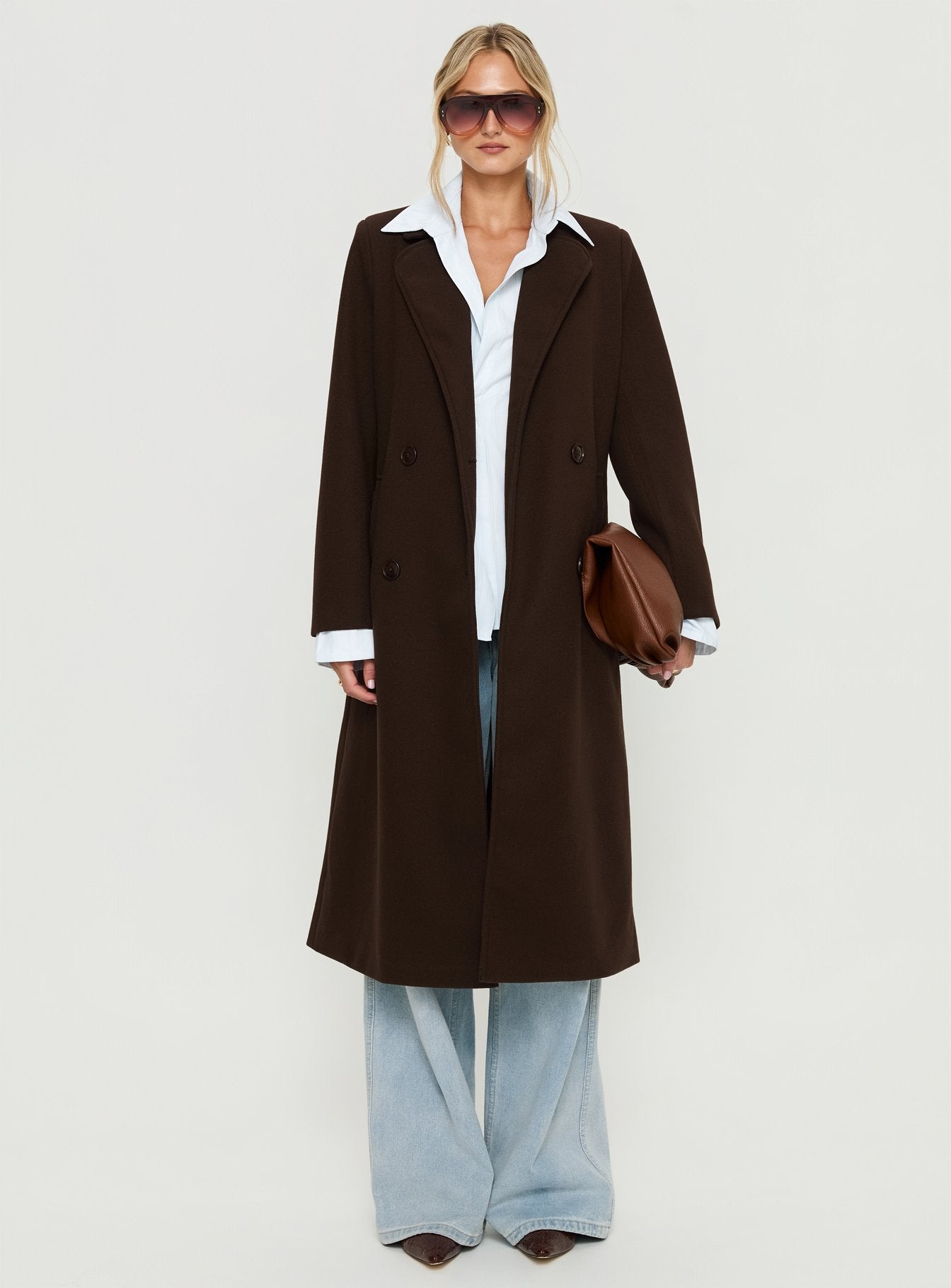 Prolific Longline Coat Brown-Vipp Girl