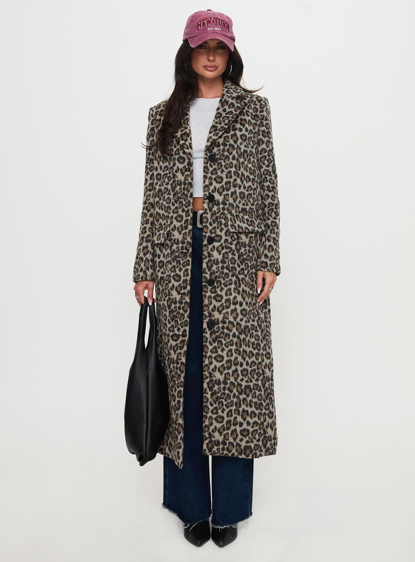 Cosmo Please Coat Leopard-Vipp Girl