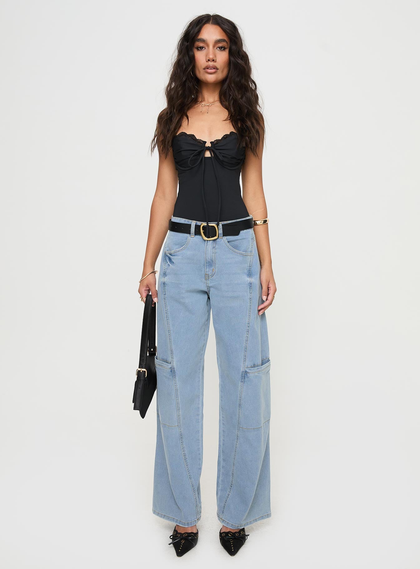 Calendar Low Rise Jeans Vintage Wash-Vipp Girl