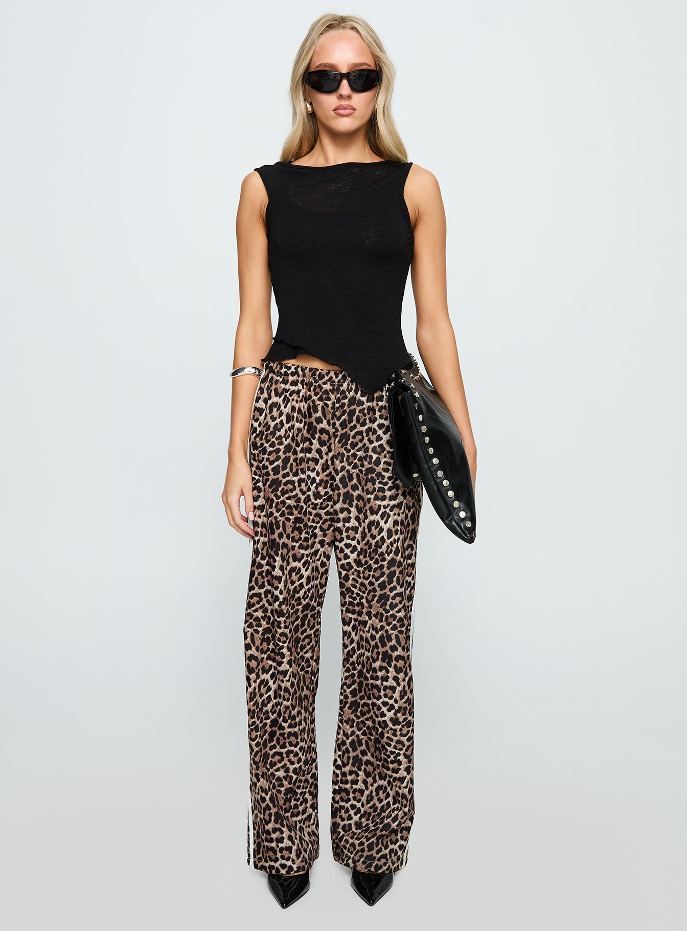Buzzer Track Pants Leopard-Vipp Girl