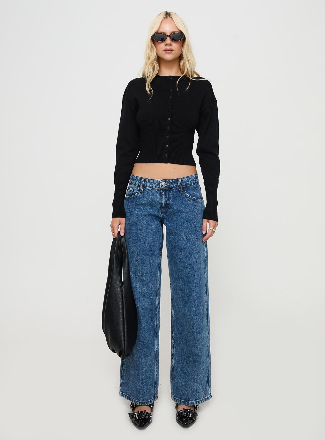 Head In The Clouds Cardigan Onyx-Vipp Girl