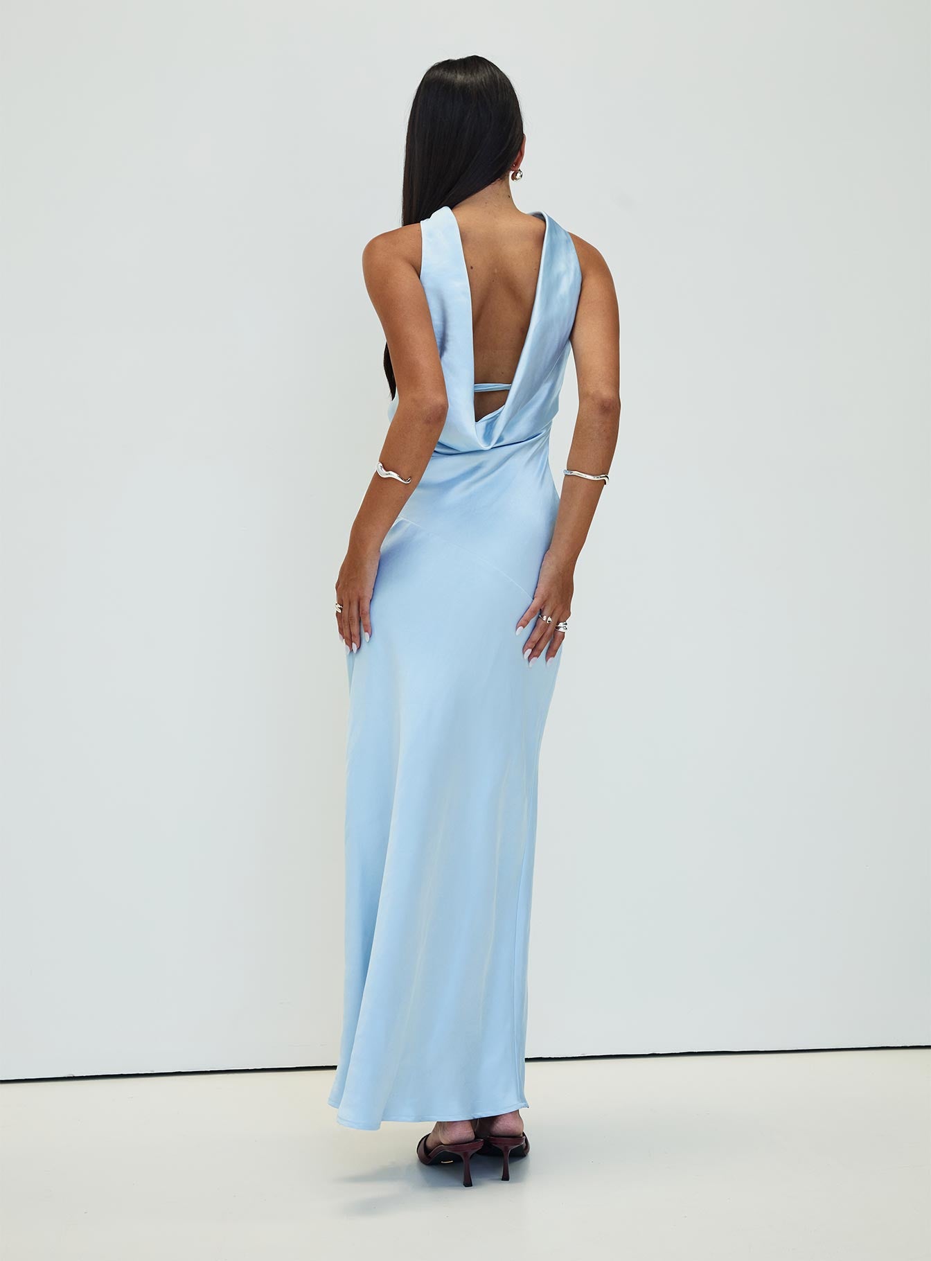 Legacies Strapless Maxi Dress Icy Blue Petite-Vipp Girl
