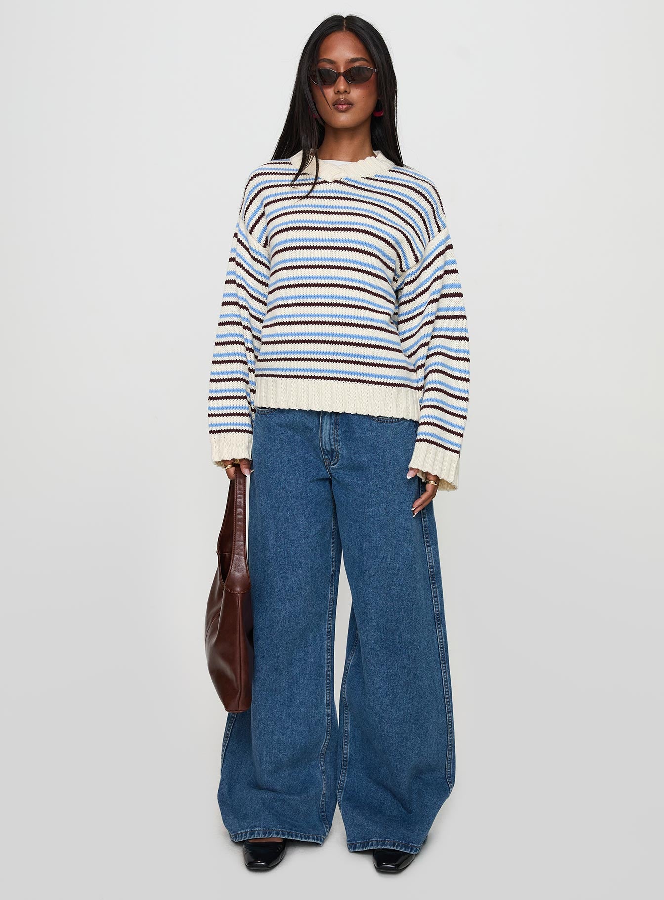 Karolyn Sweater Blue Stripe-Vipp Girl