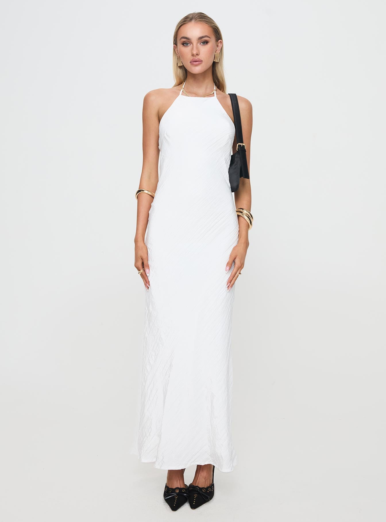 Just Peachy Maxi Dress White-Vipp Girl