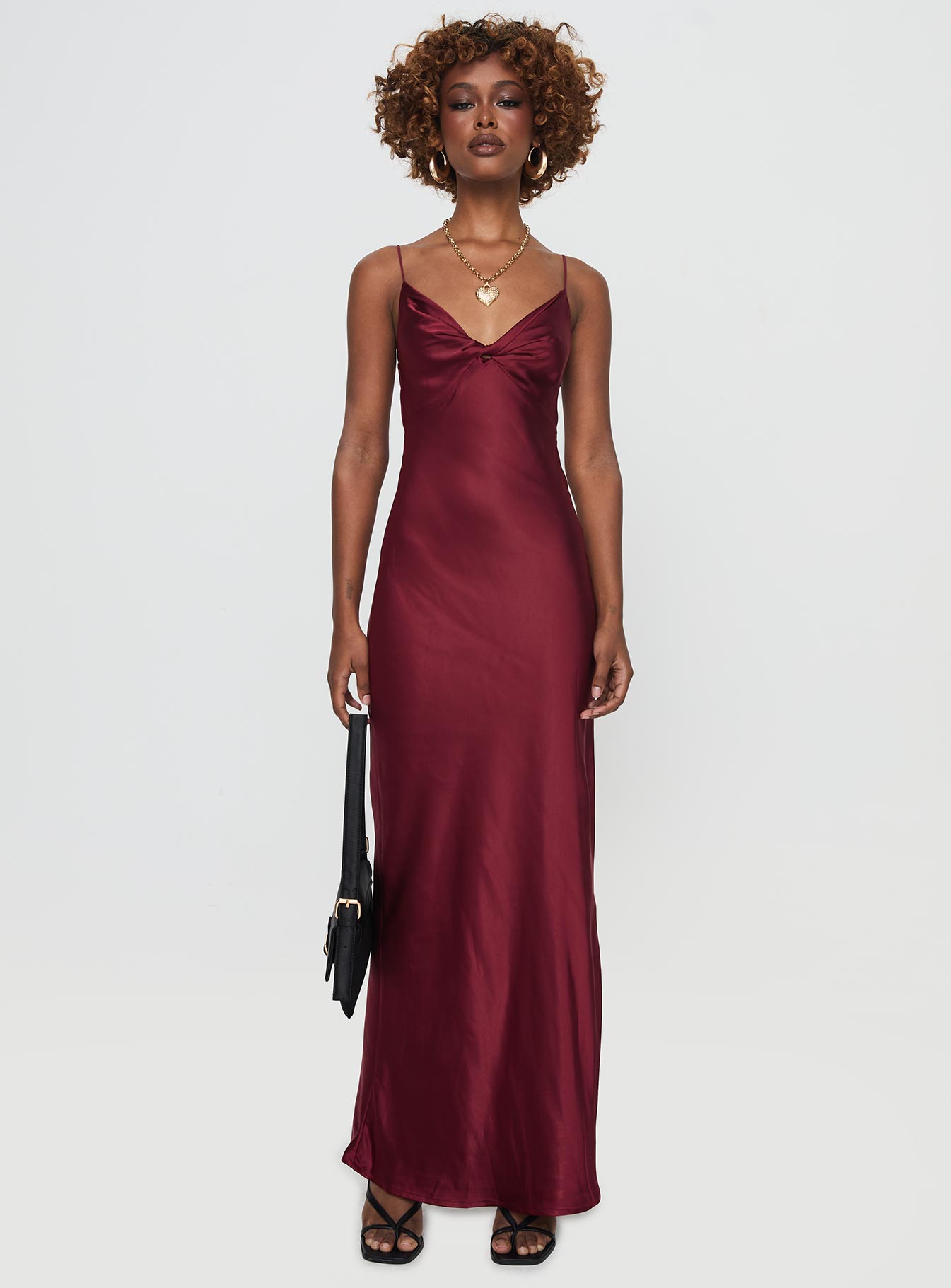 Marilyn Maxi Dress Wine-Vipp Girl