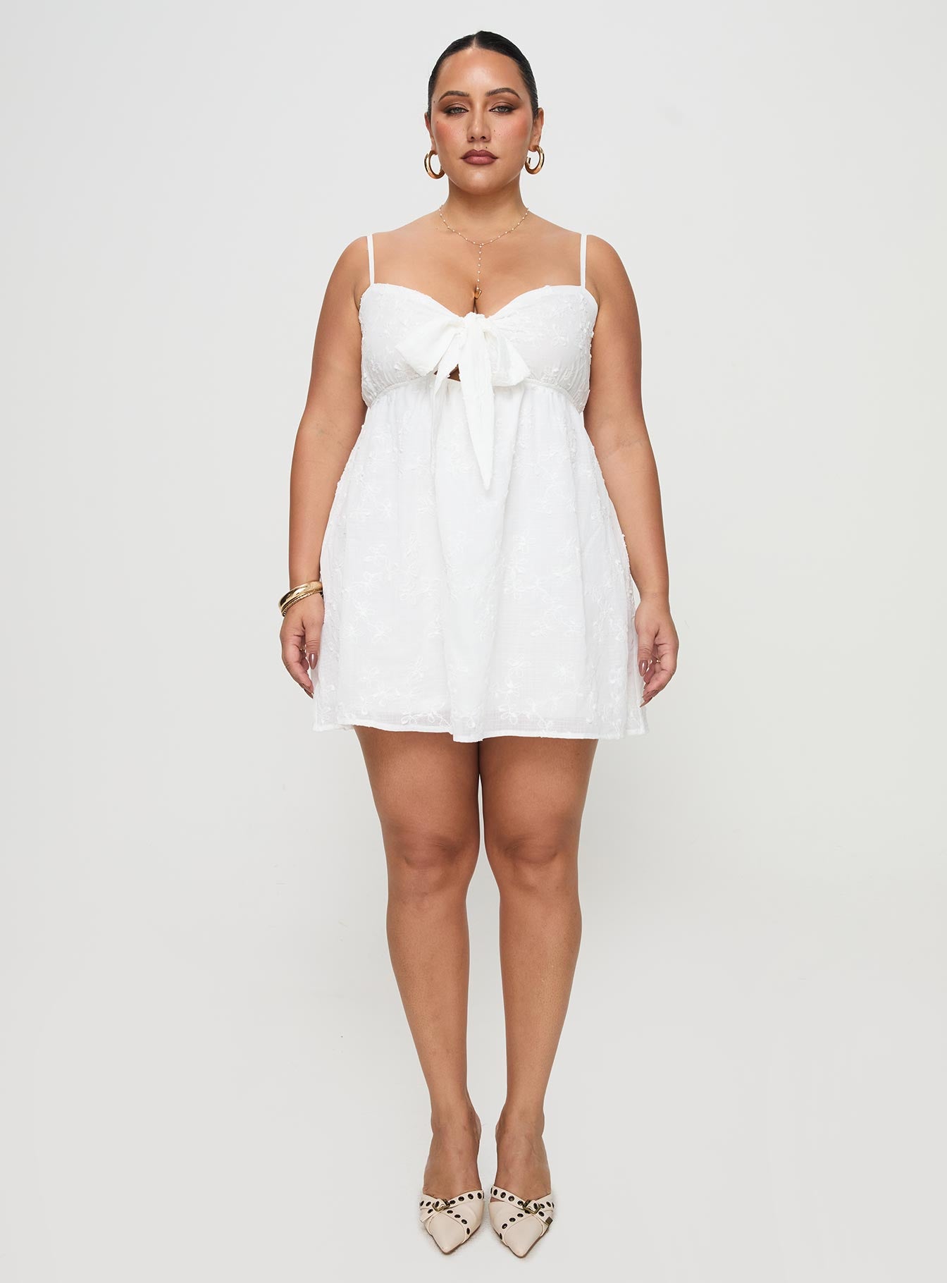 Granno Mini Dress White Curve-Vipp Girl