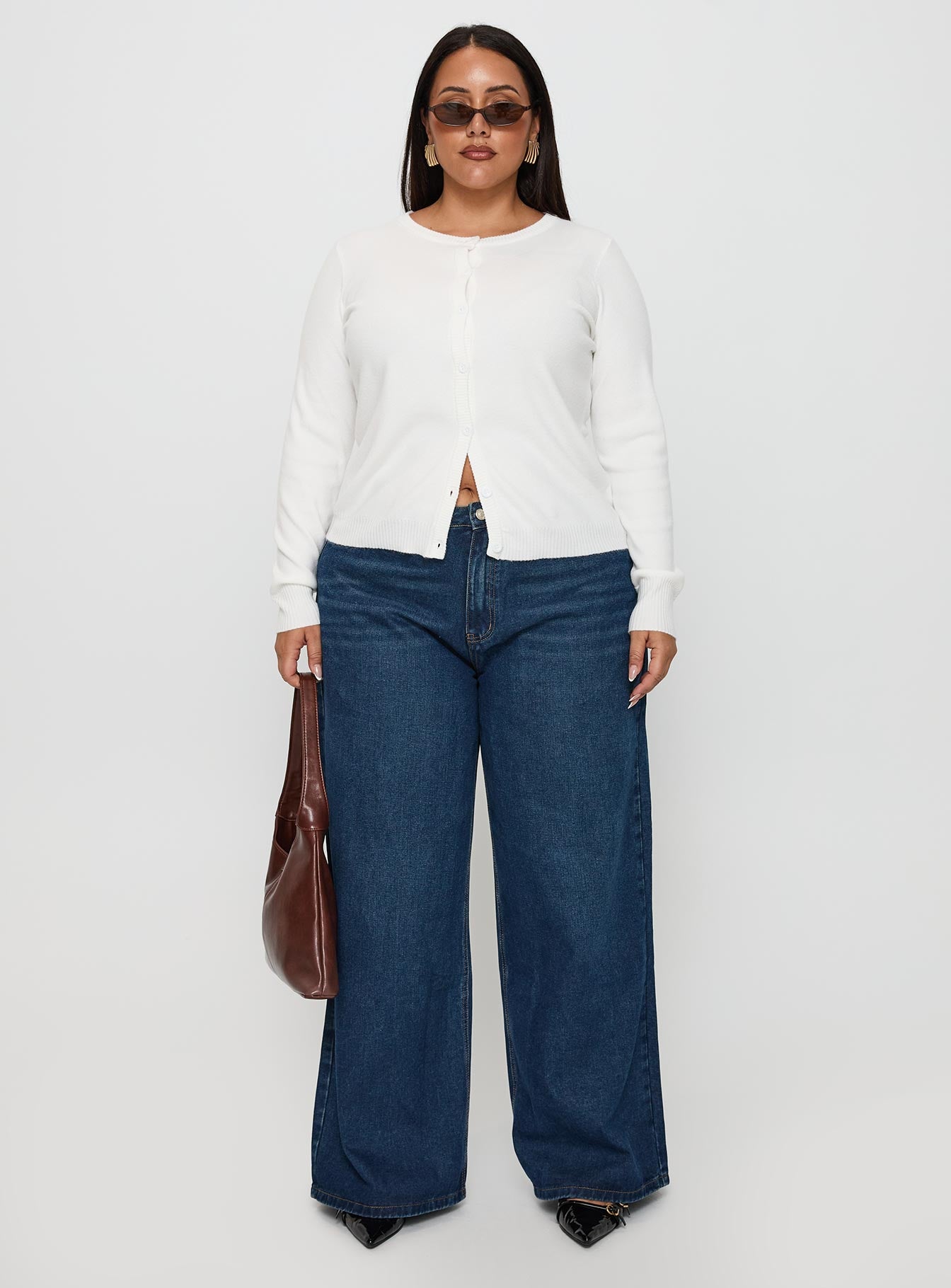 Lauraine Cardigan White Curve-Vipp Girl