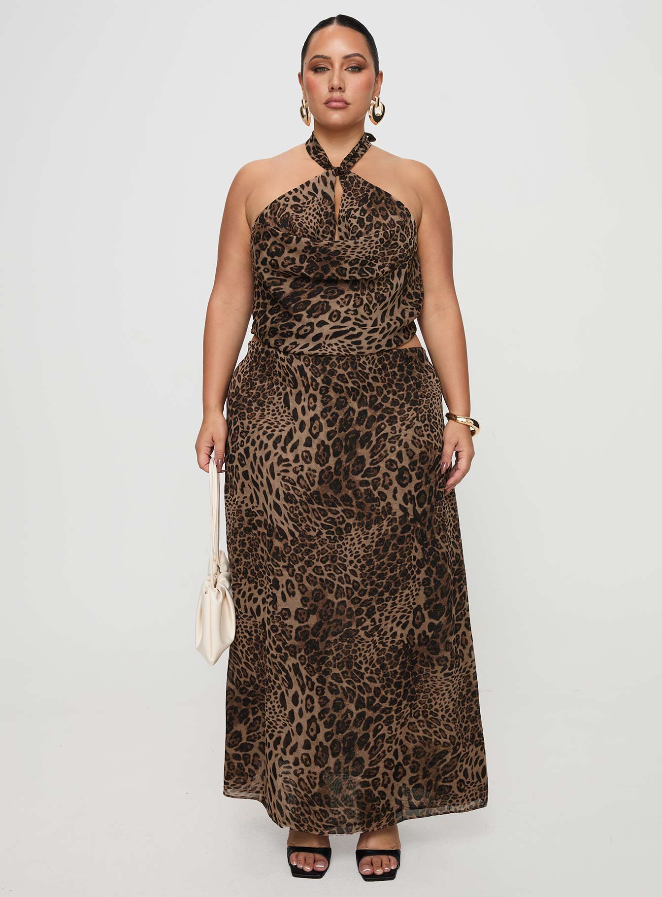 Eleganza Maxi Skirt Leopard Curve-Vipp Girl