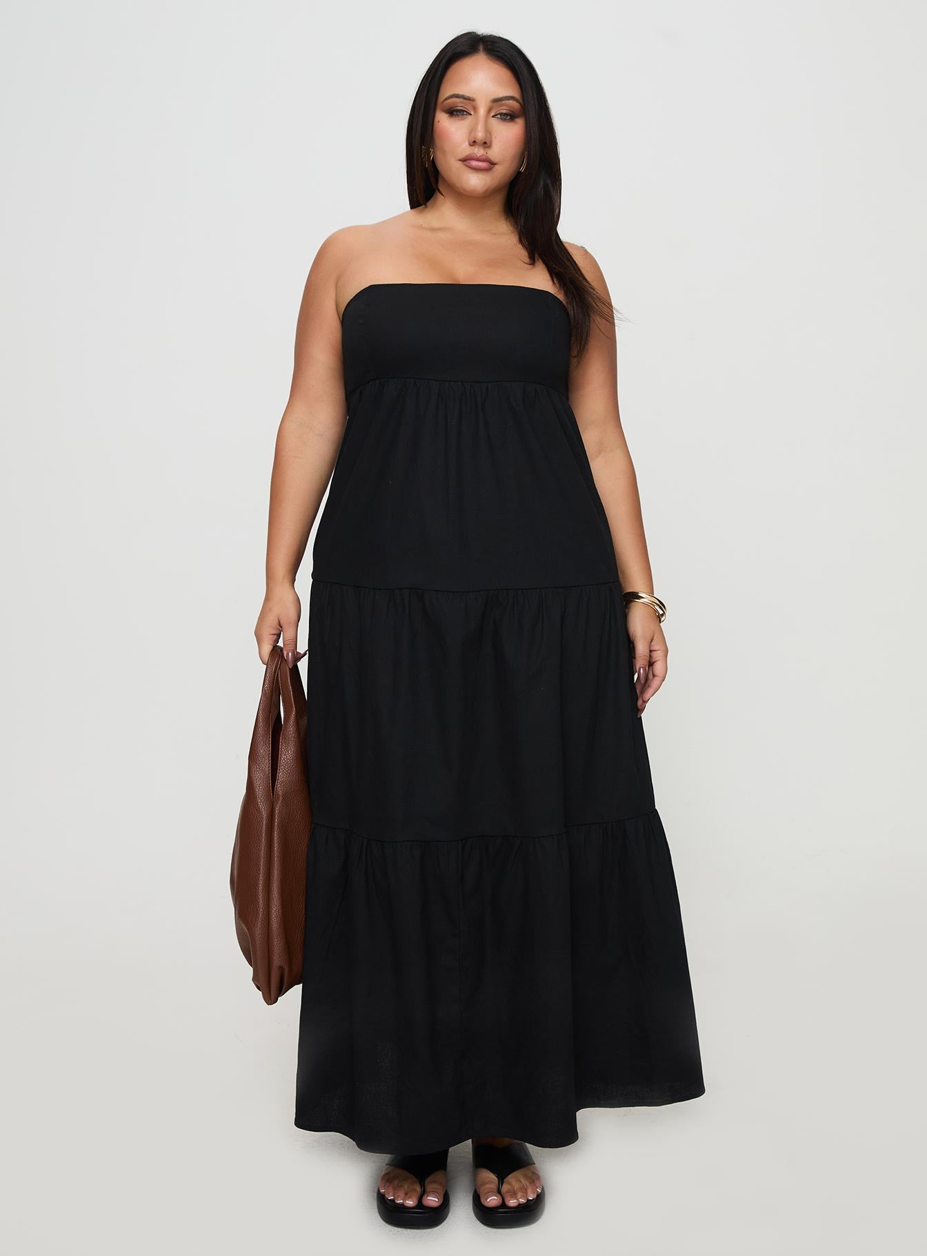 Osment Maxi Dress Black Curve-Vipp Girl