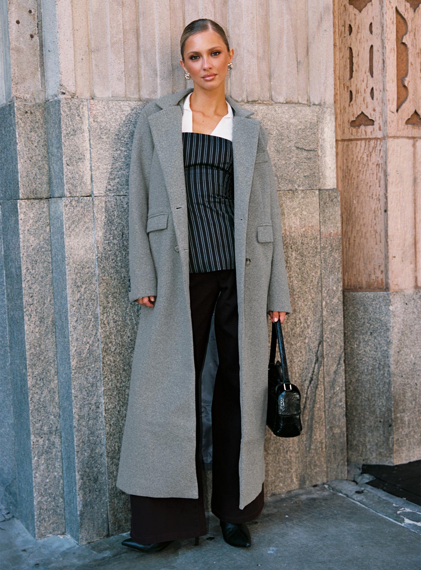 Lovergirl Longline Coat Grey-Vipp Girl