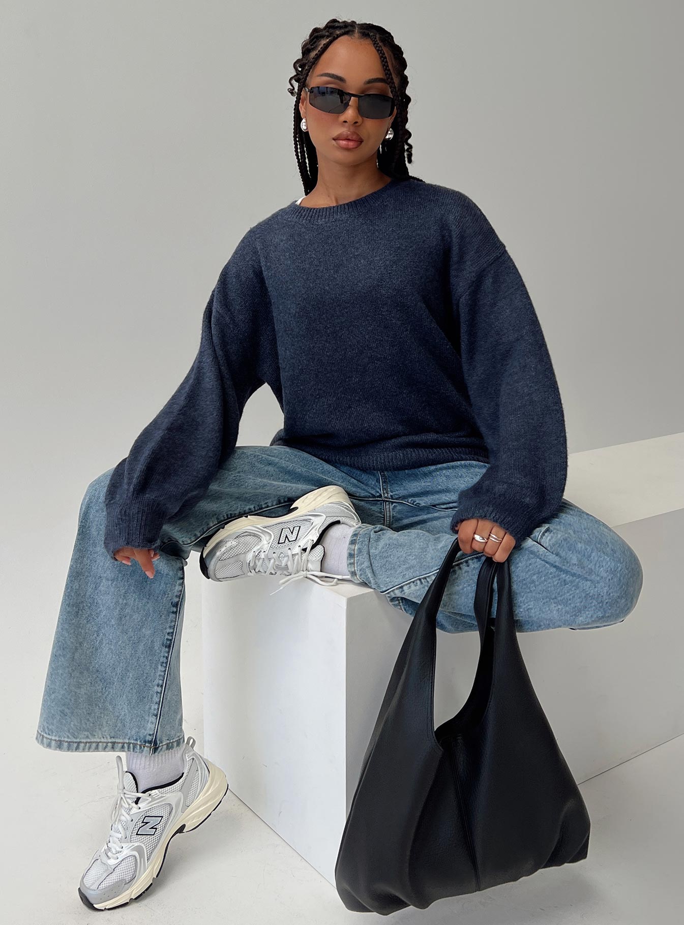 Ryanna Sweater Navy-Vipp Girl