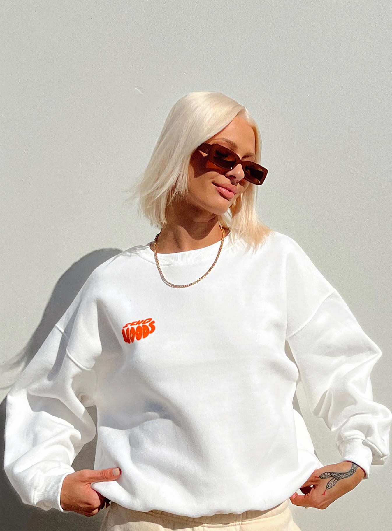 Midnight Noods Sweatshirt White-Vipp Girl