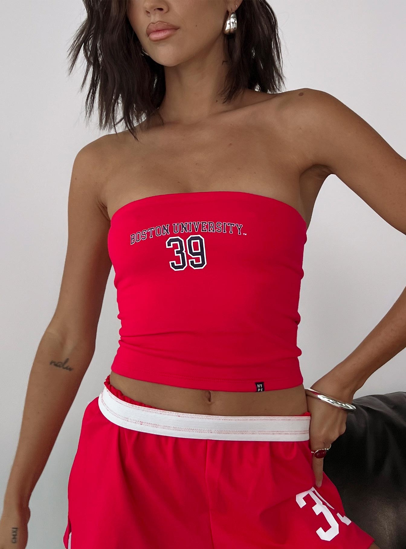 Boston University Tube Top Red-Vipp Girl