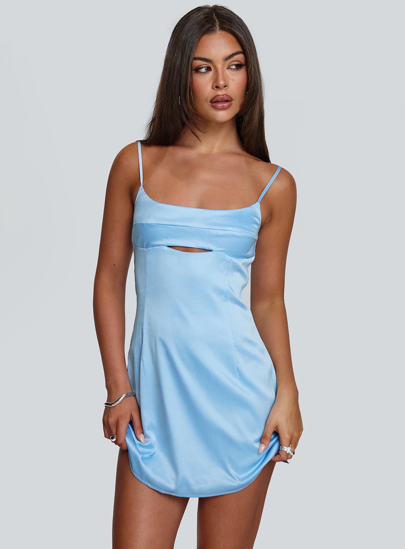 Powell Mini Dress Light Blue-Vipp Girl
