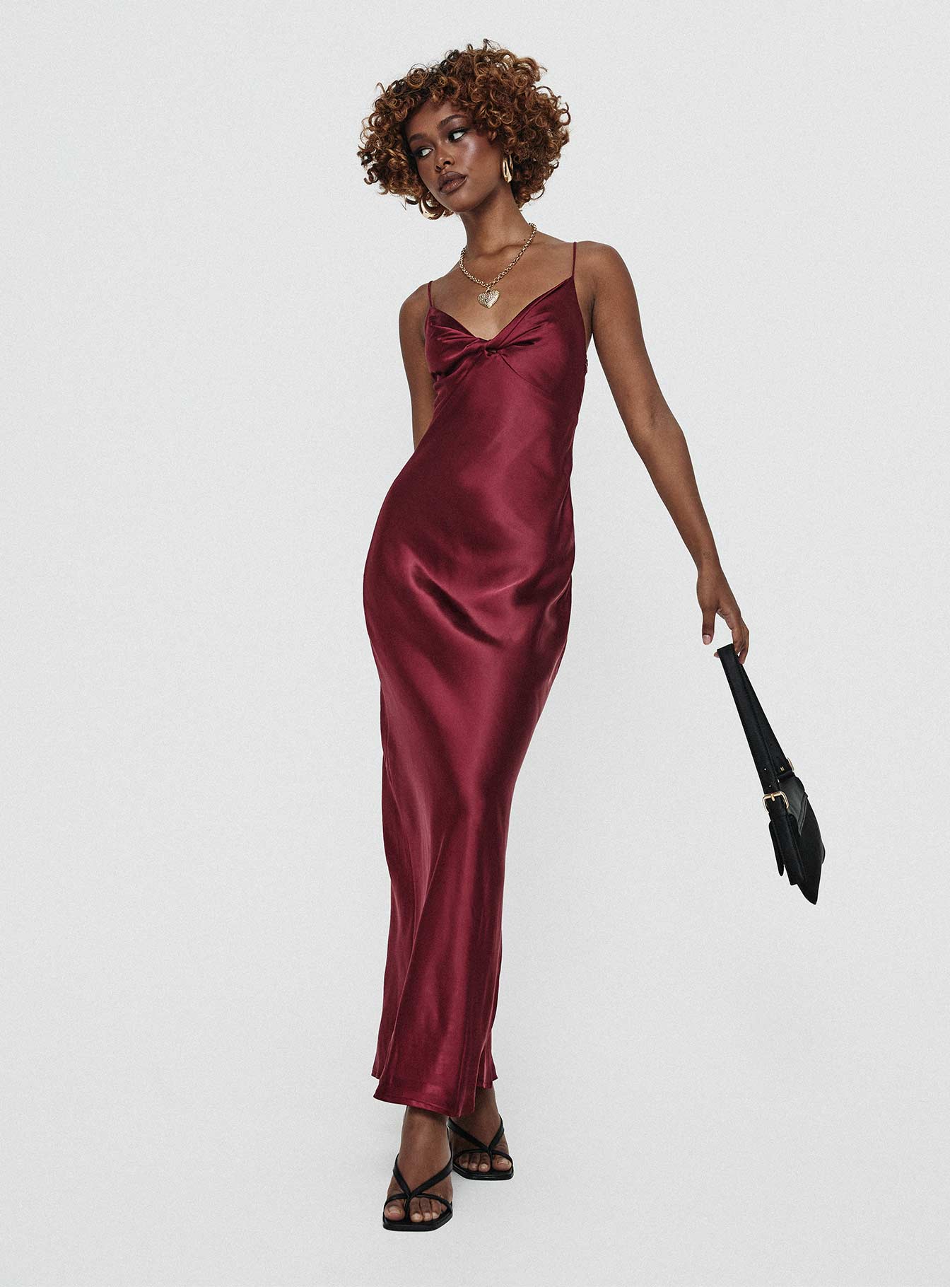 Marilyn Maxi Dress Wine-Vipp Girl