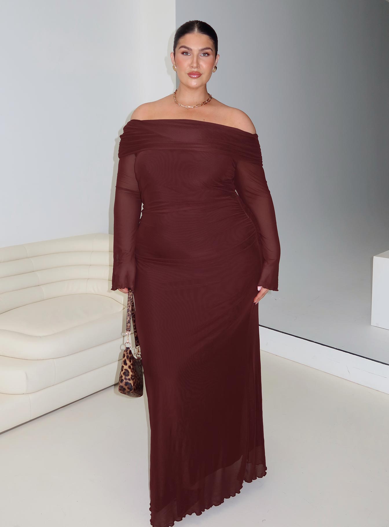 Consideration Maxi Dress Chocolate Curve-Vipp Girl