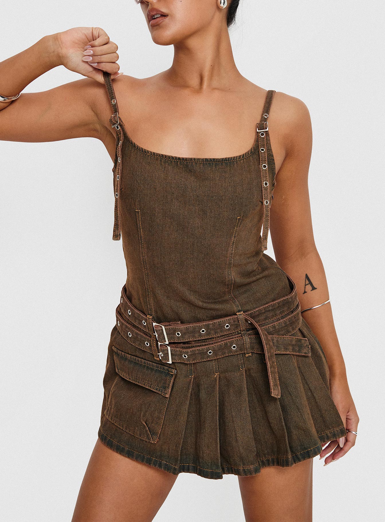 Biker Mini Dress Petrol-Vipp Girl