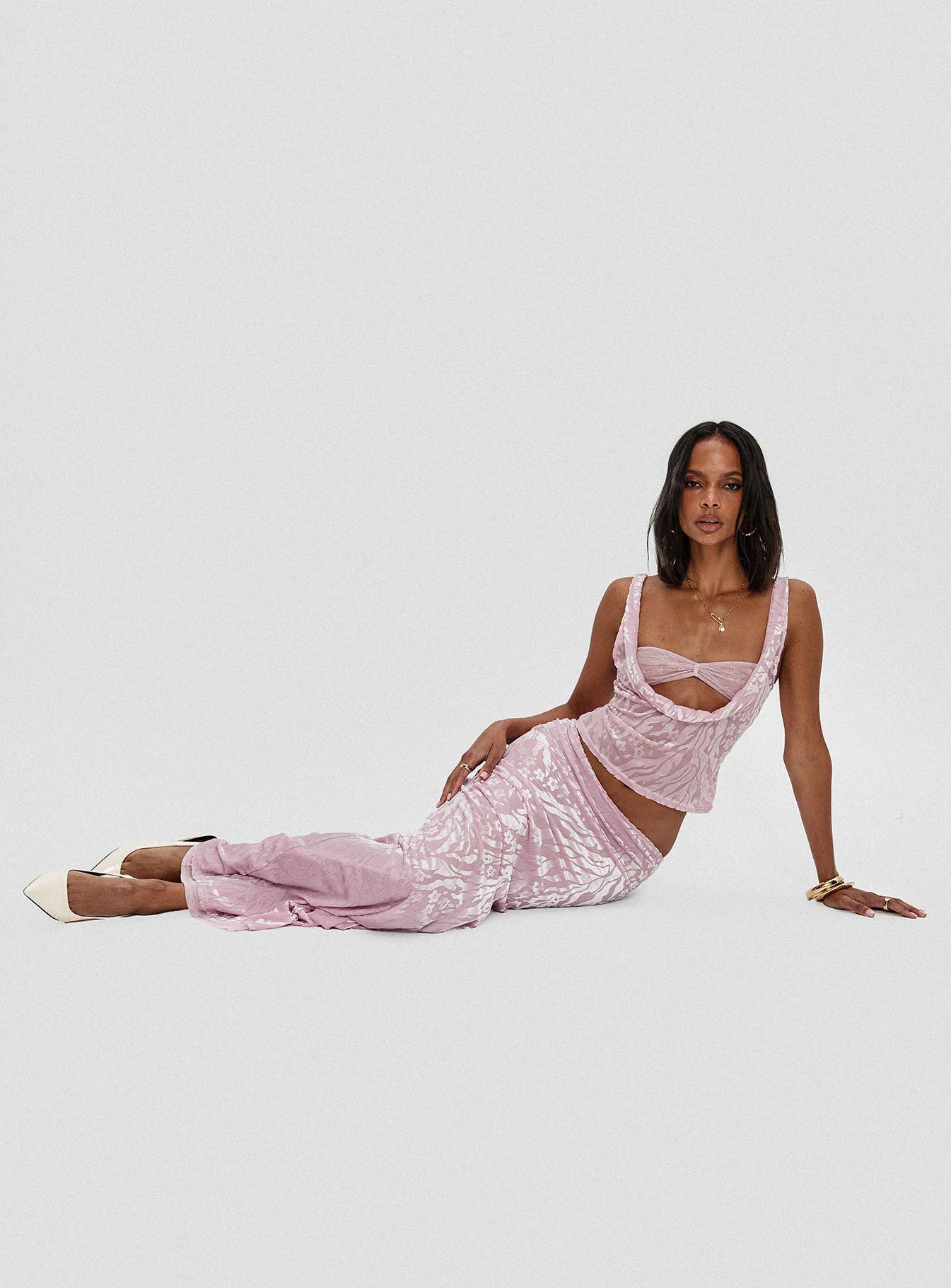 Kalei Maxi Skirt Pink Floral-Vipp Girl