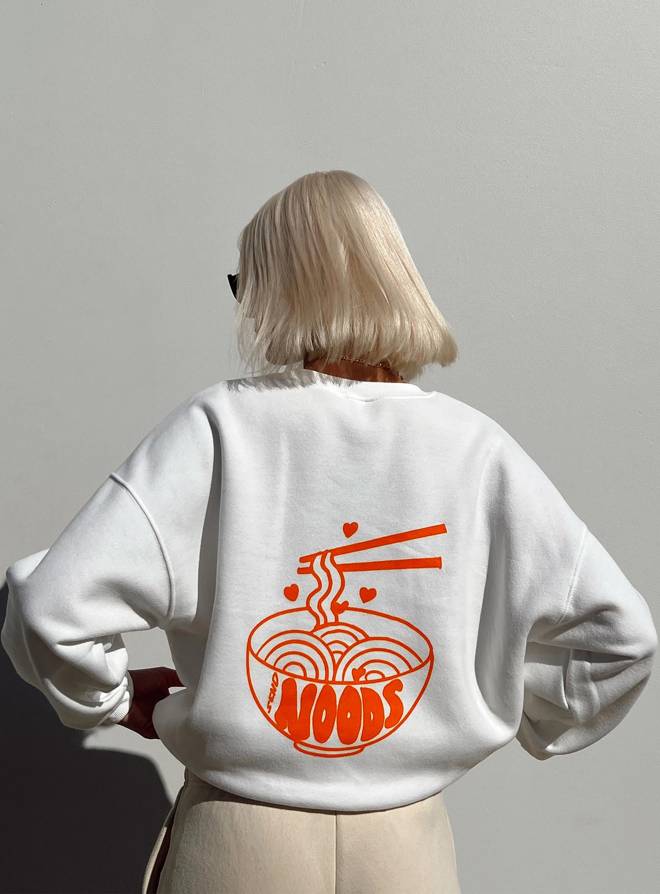 Midnight Noods Sweatshirt White-Vipp Girl