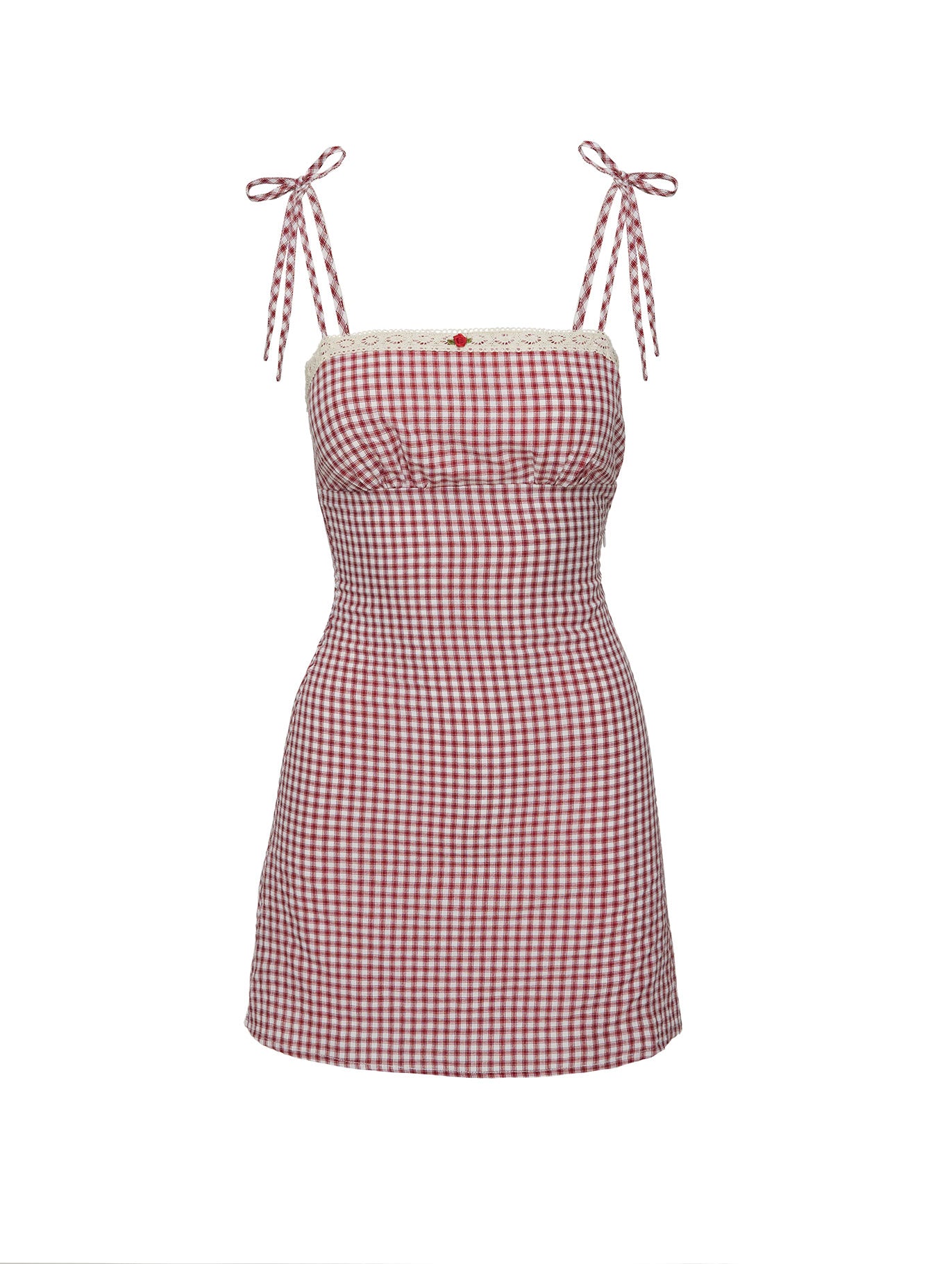Burkes Mini Dress Red Check-Vipp Girl